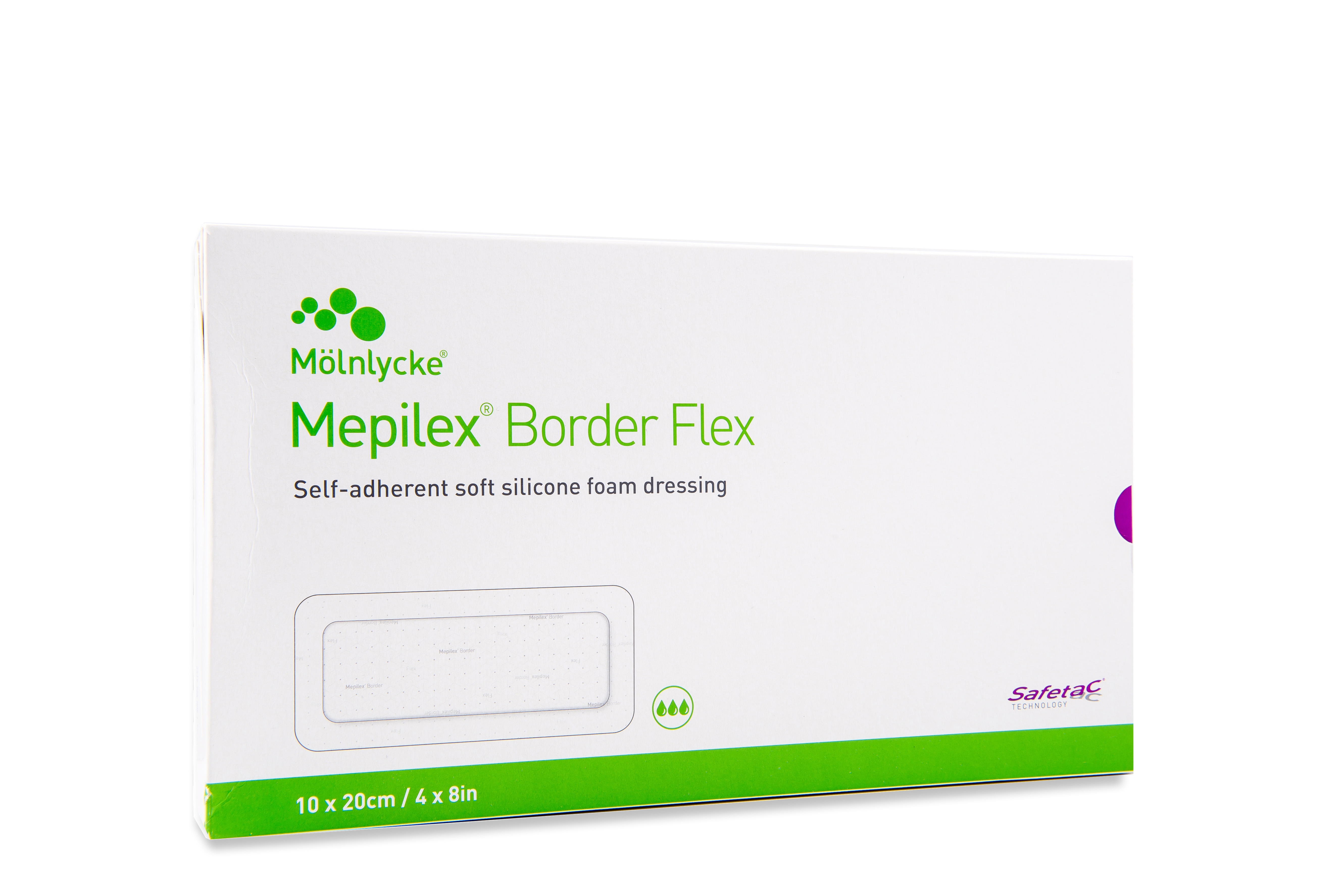 MEPILEX BORDER FLEX PLAASTER 10X20CM N10 STER - Tootepilt 