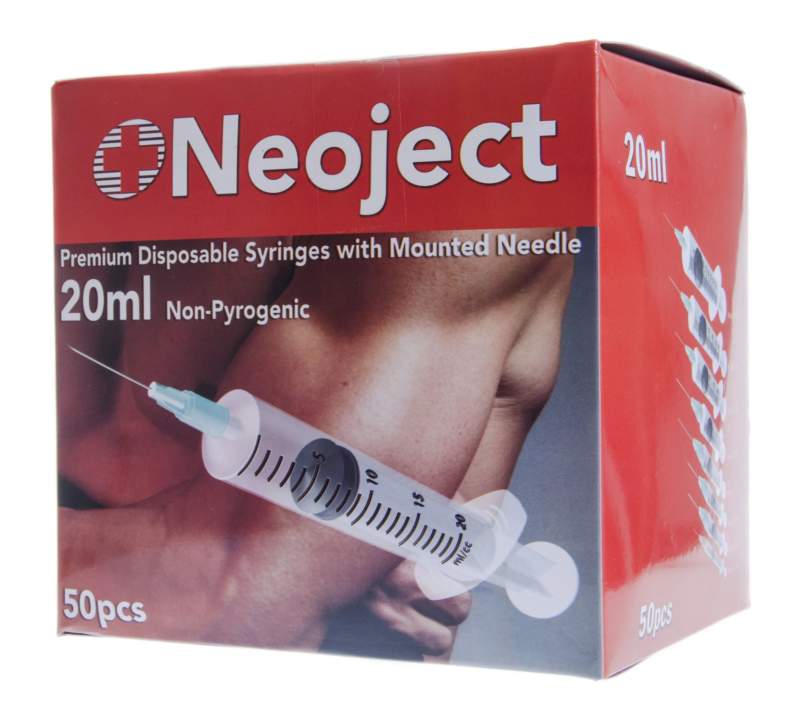 SÜSTAL NÕELAGA NEOJECT 20ML 3 OSALINE (22G) N50 /SLIP TIP/ - Tootepilt 