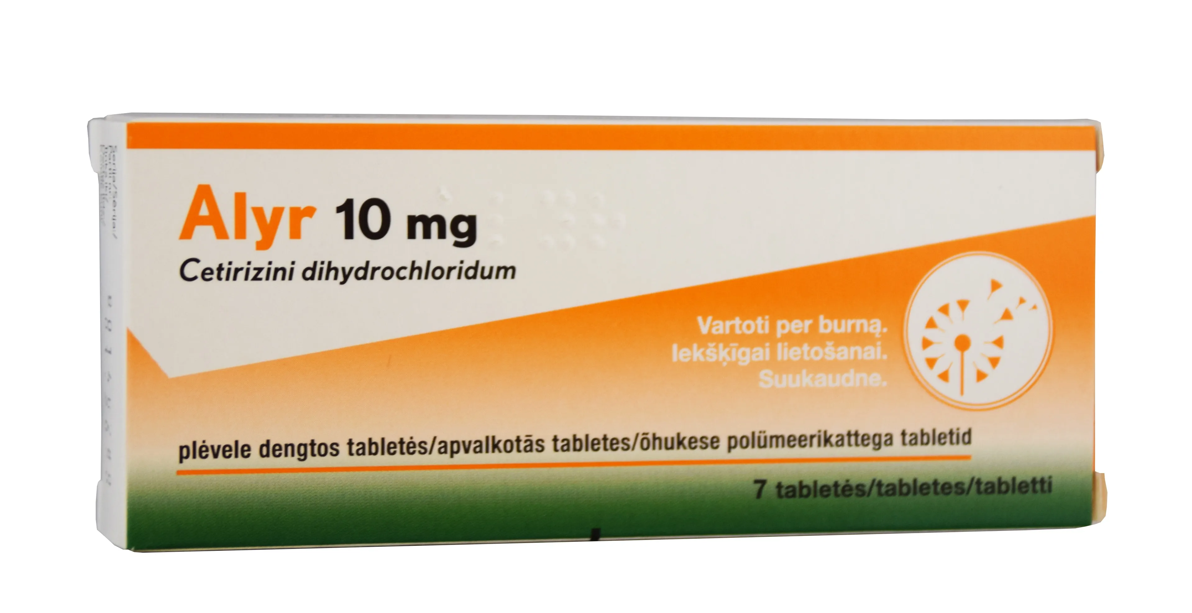 ALYR TBL 10MG N7 - Tootepilt 