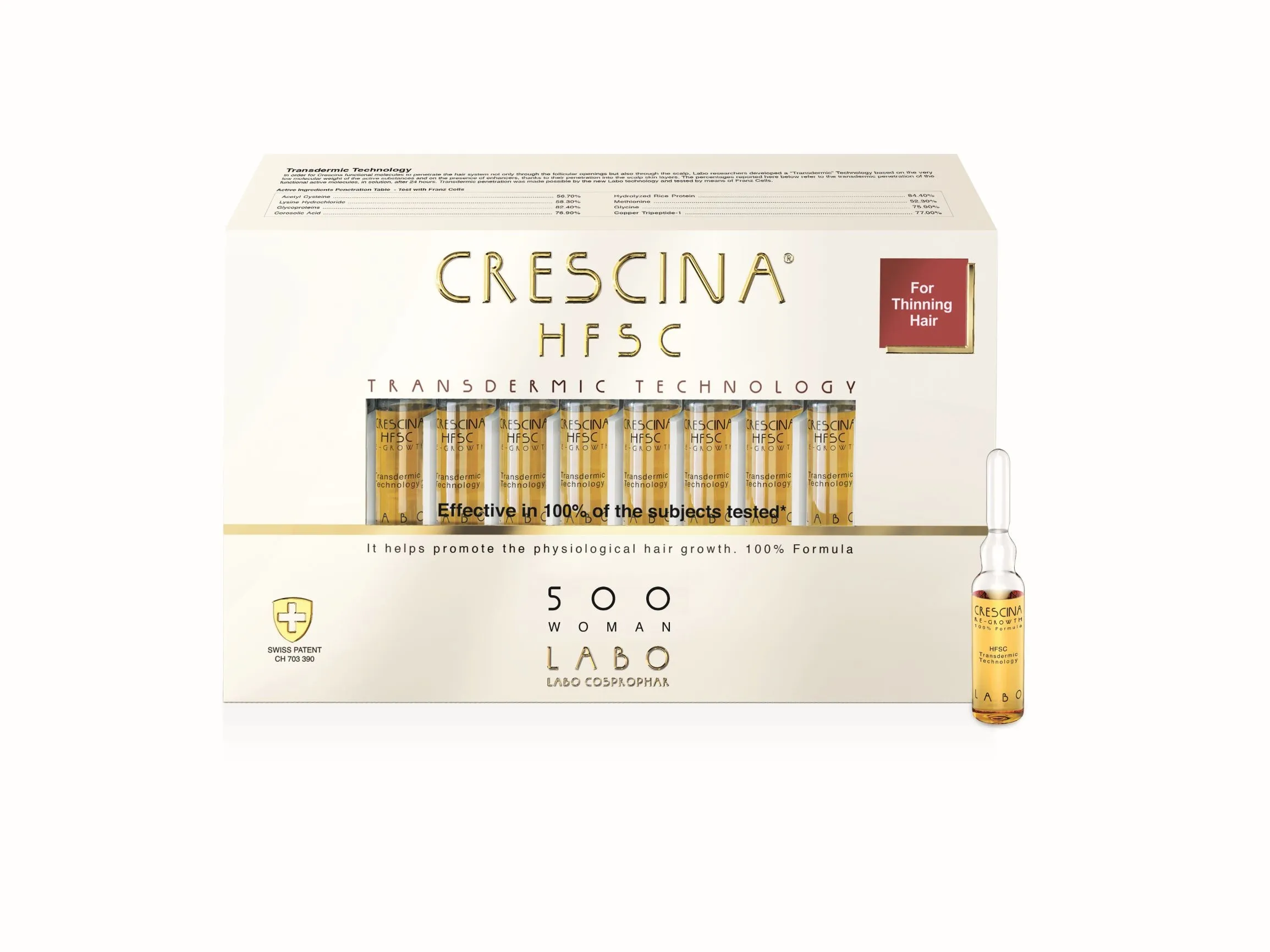 CRESCINA TRANSDERMIC 500 AMPULLID NAISTELE 3,5ML N20 - Tootepilt 