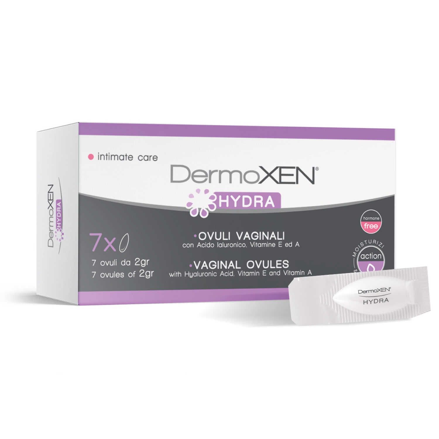 DERMOXEN HYDRA VAGINAALSED OOVULID 2G N7 - Tootepilt 
