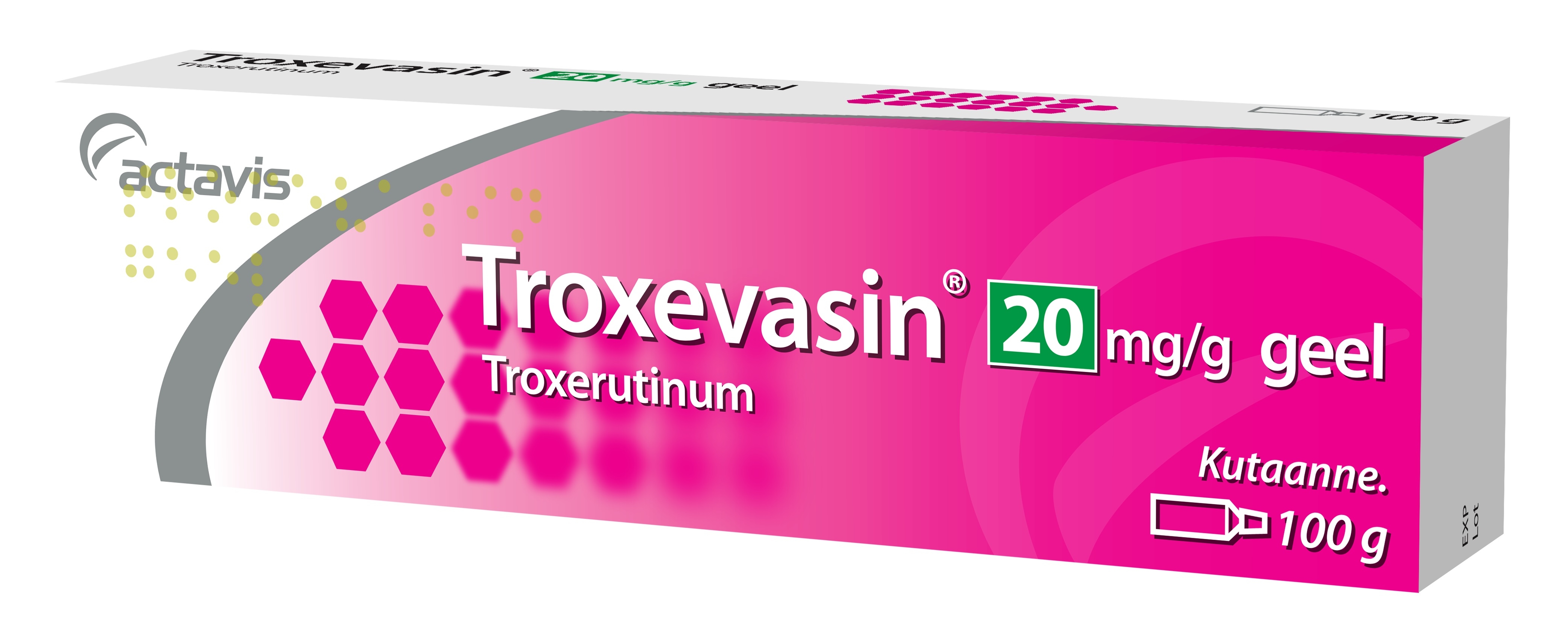 TROXEVASIN GEEL 20MG/G 100G - Tootepilt 