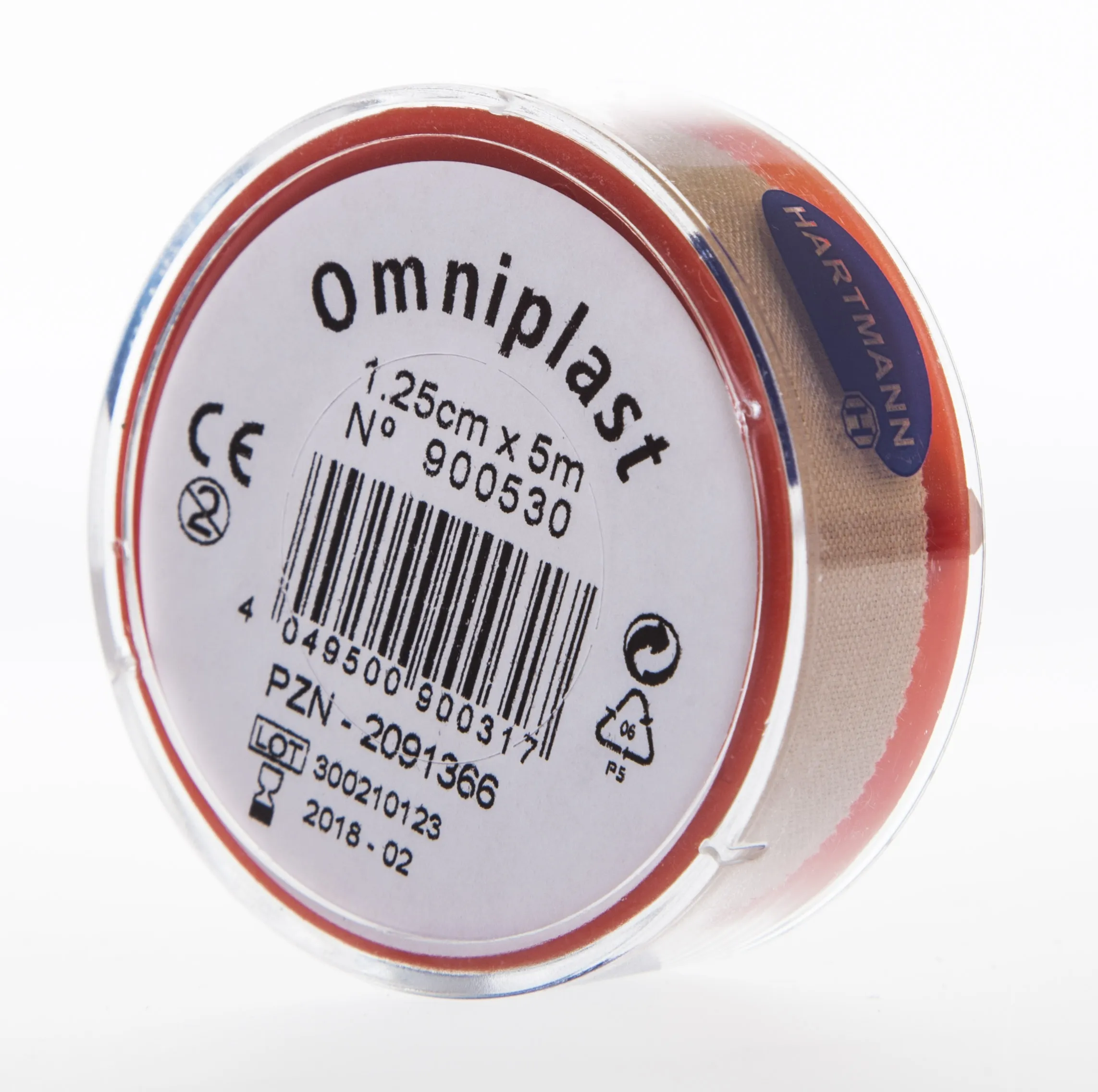 OMNIPLAST RULLPLAASTER 1,25CMX5M (TEKSTIILIST) - Tootepilt 