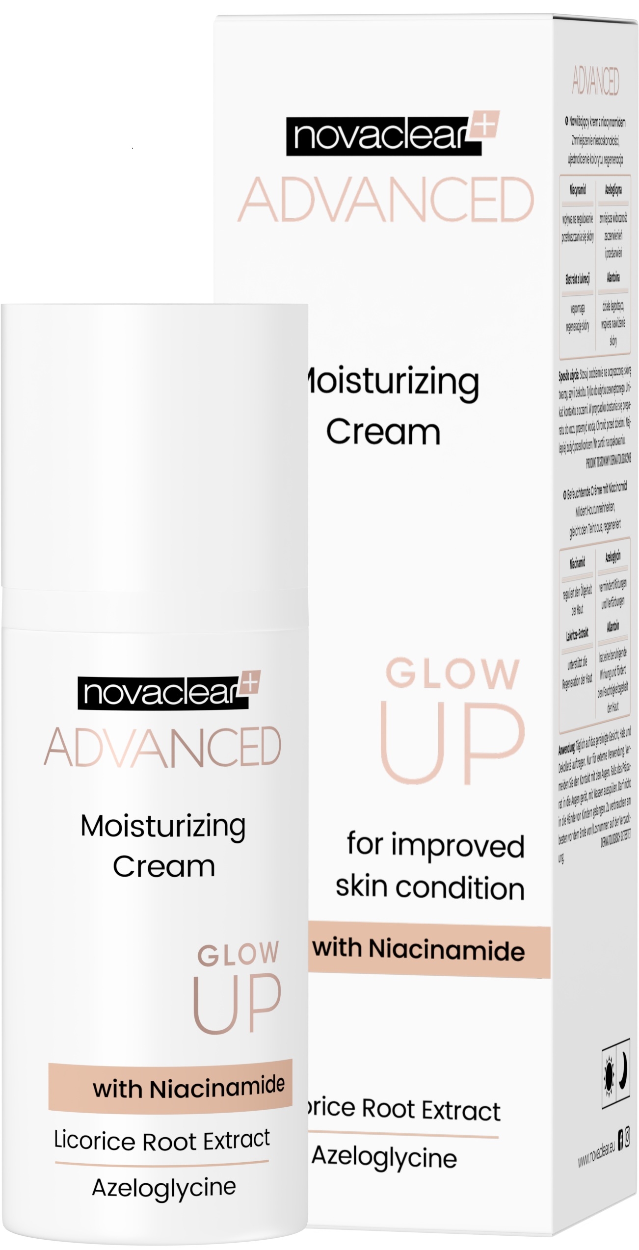 NOVACLEAR ADVANCED NÄOKREEM NIISUTAV NIATSIINAMIIDIGA 50ML - Tootepilt 