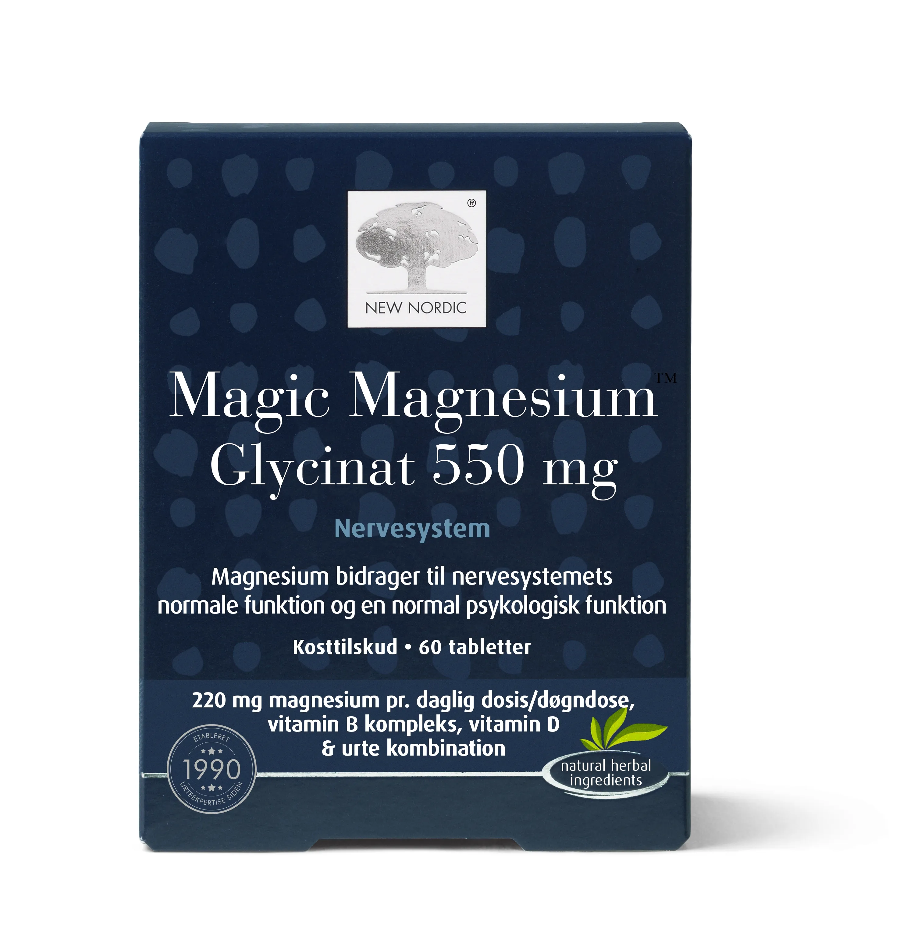 NEW NORDIC MAGIC MAGNESIUM GLYCINAT 550MG N60 - Tootepilt 