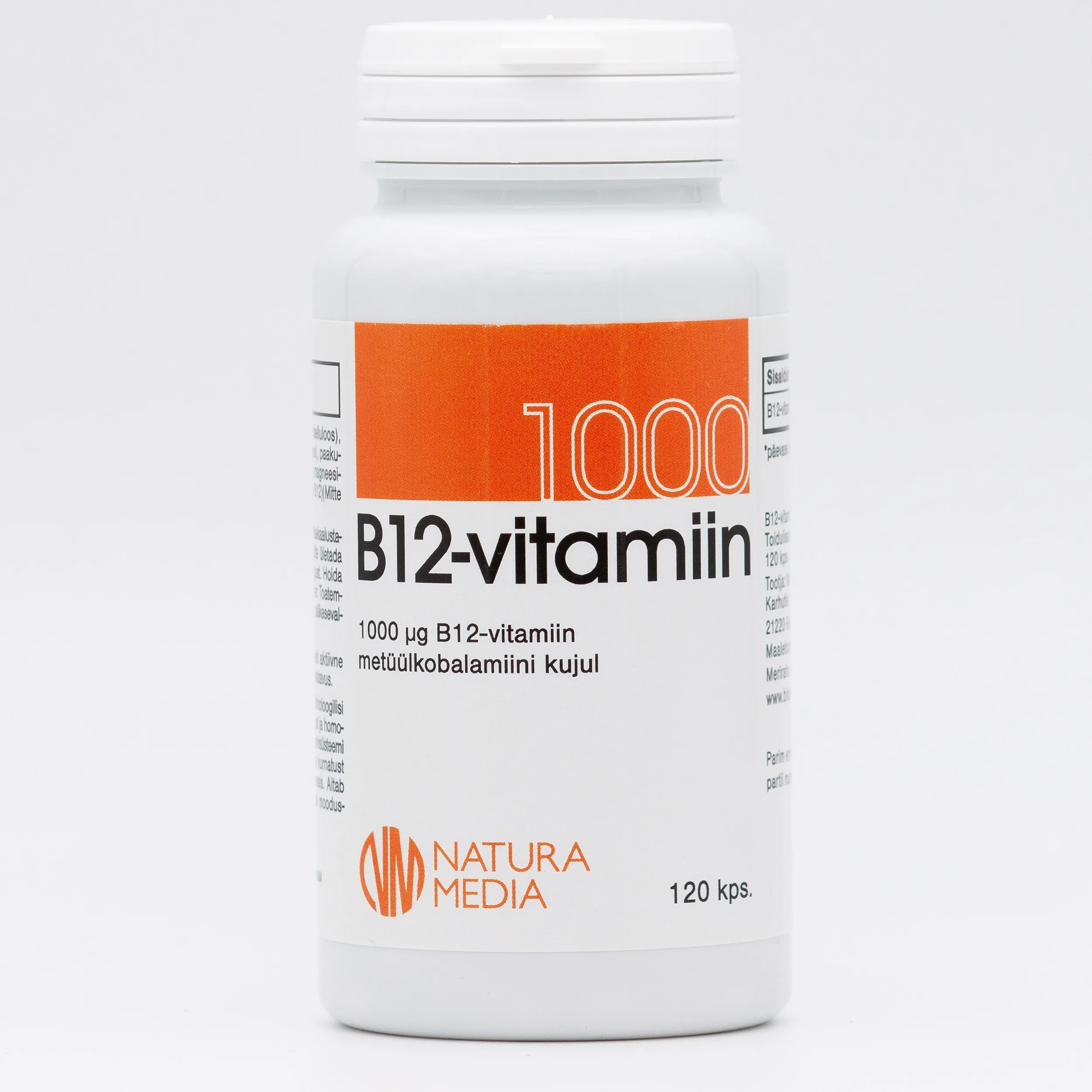 VITAMIIN B12 1000MCG KAPSLID N120 - Tootepilt 