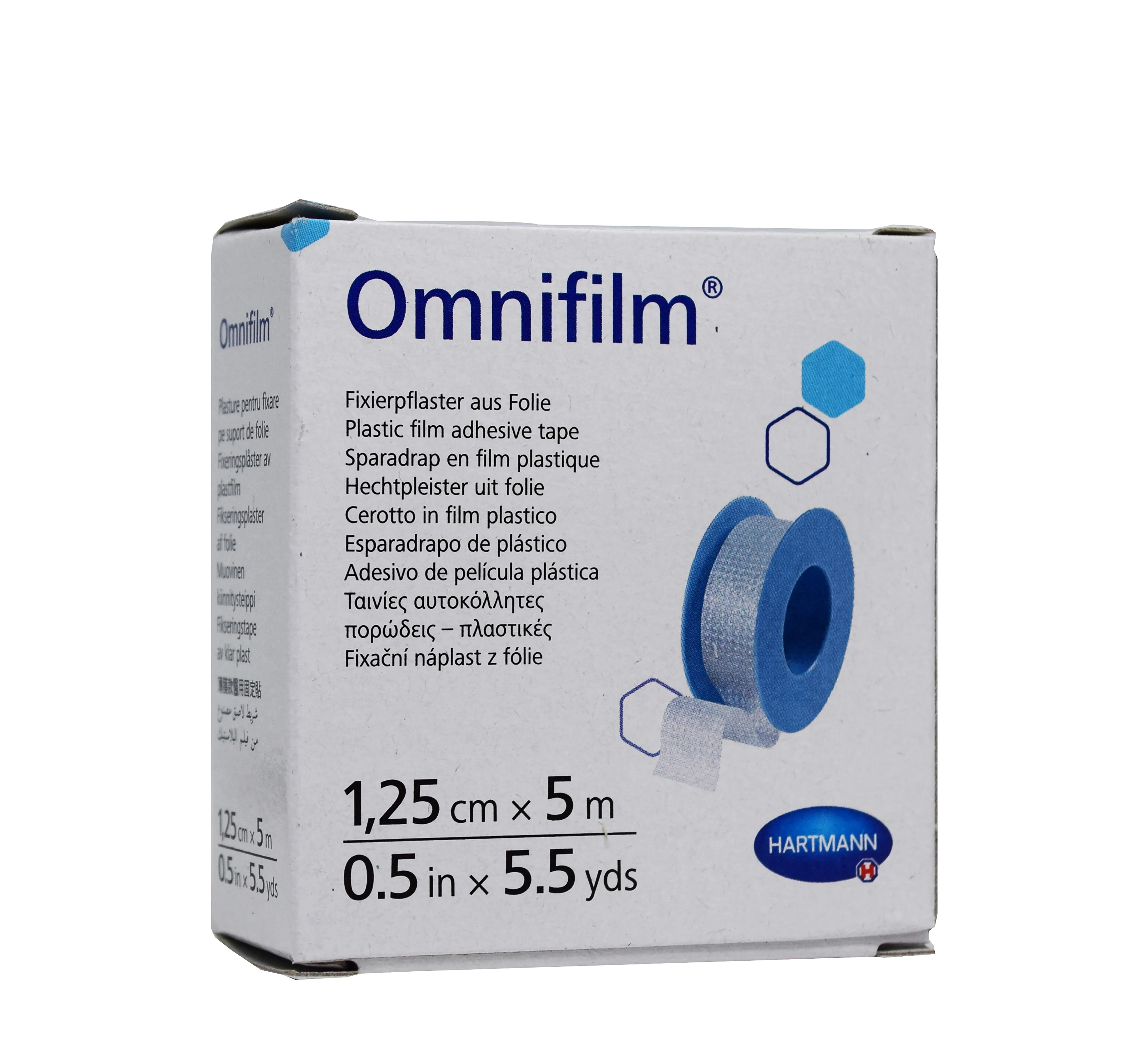 OMNIFILM RULLPLAASTER LÄBIPAISTEV 1,25CMX5M - Tootepilt 