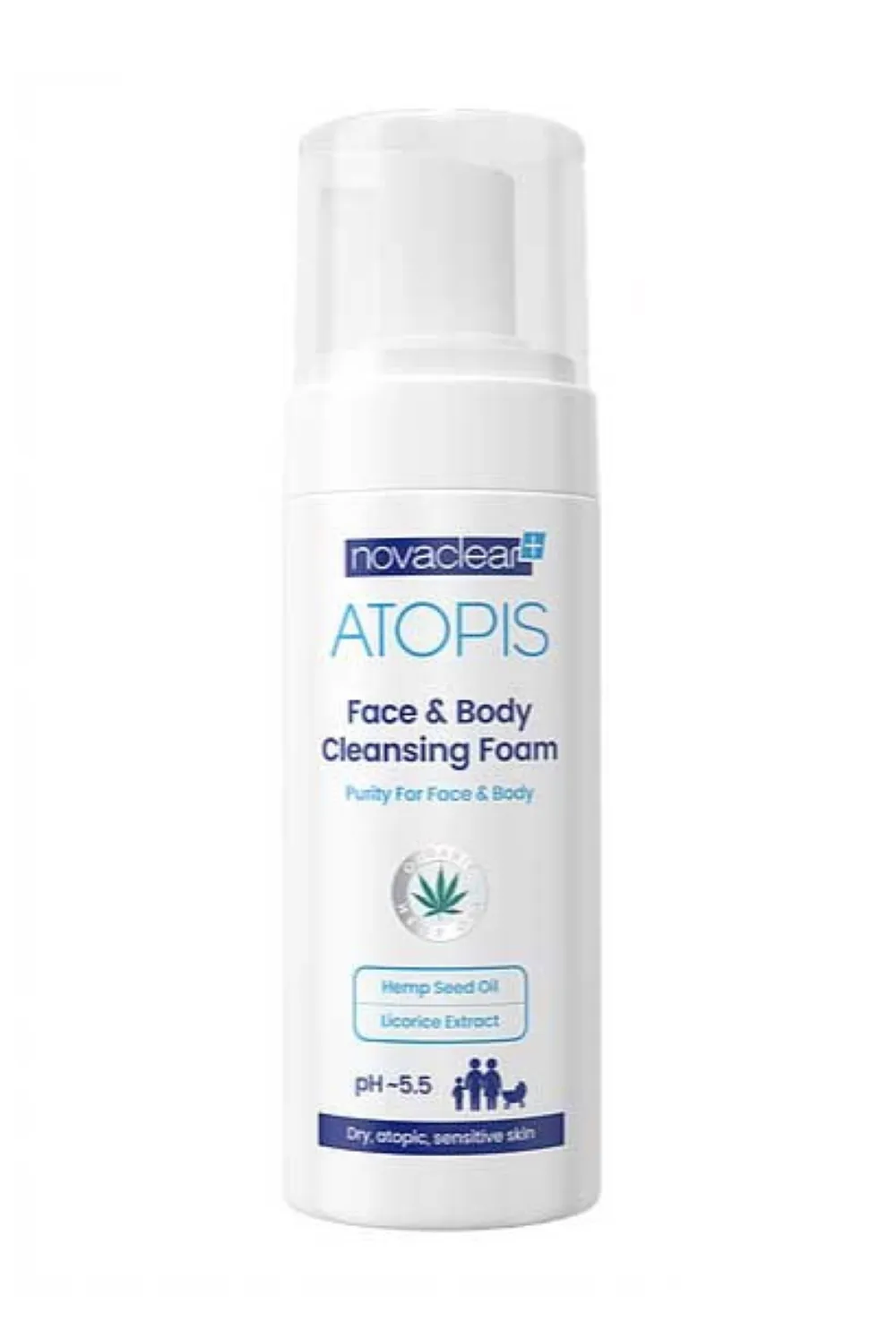 NOVACLEAR ATOPIS NÄO JA KEHA PESUVAHT 150ML - Tootepilt 