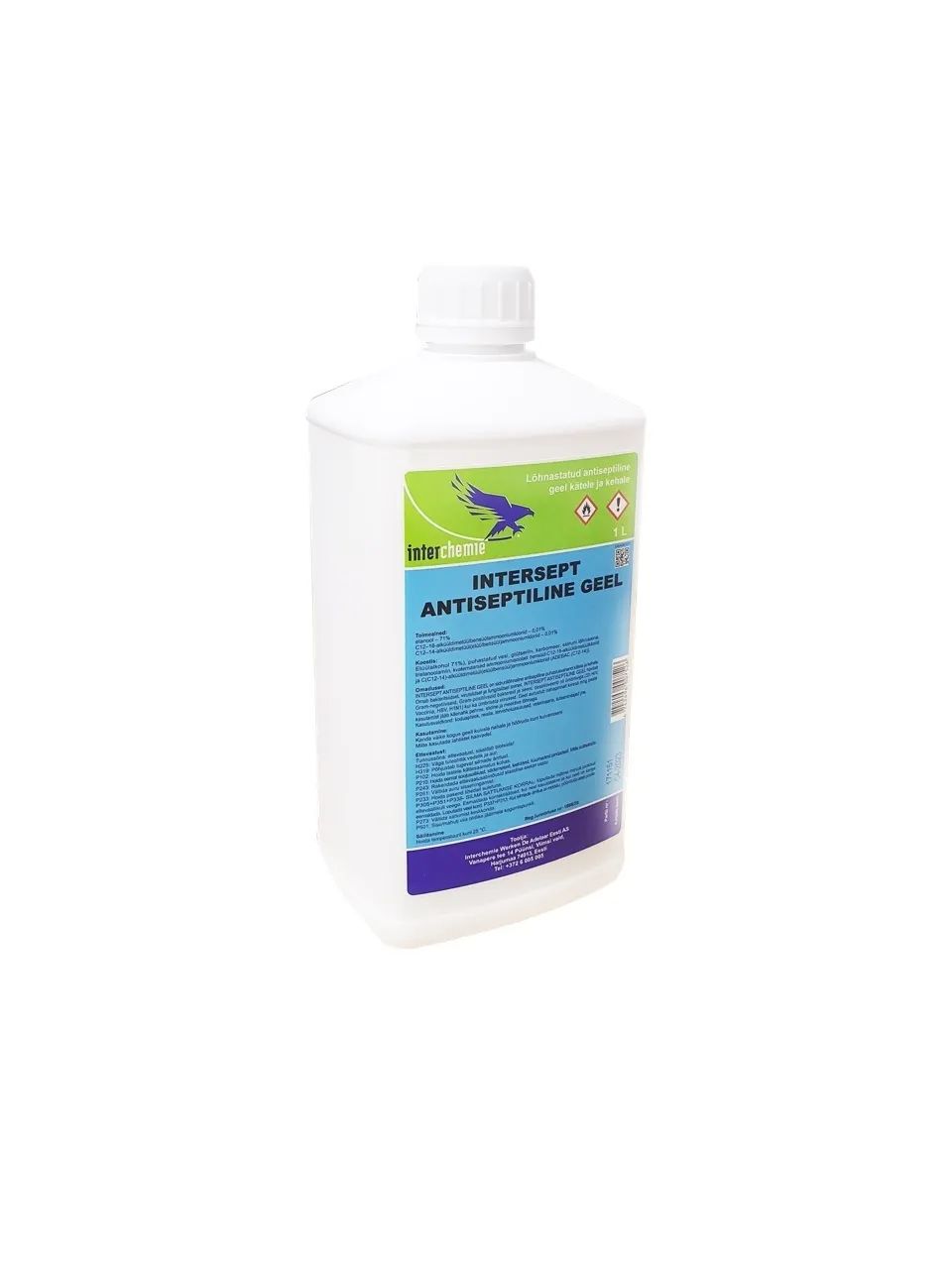 INTERSEPT ANTISEPTILINE GEEL KÄTELE 1L - Tootepilt 