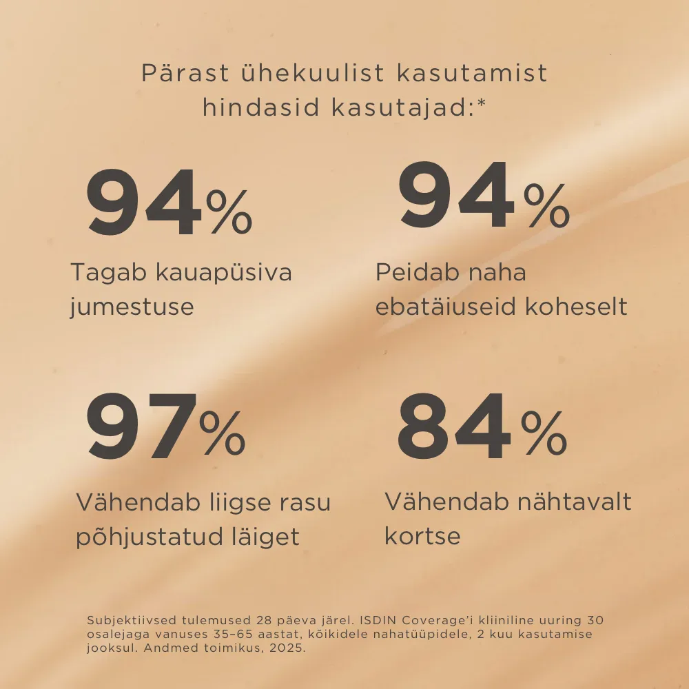 ISDIN JUMESTUSKREEM COVERAGE SPF50+ 30G 2.0 BEIGE - Tootepilt 6