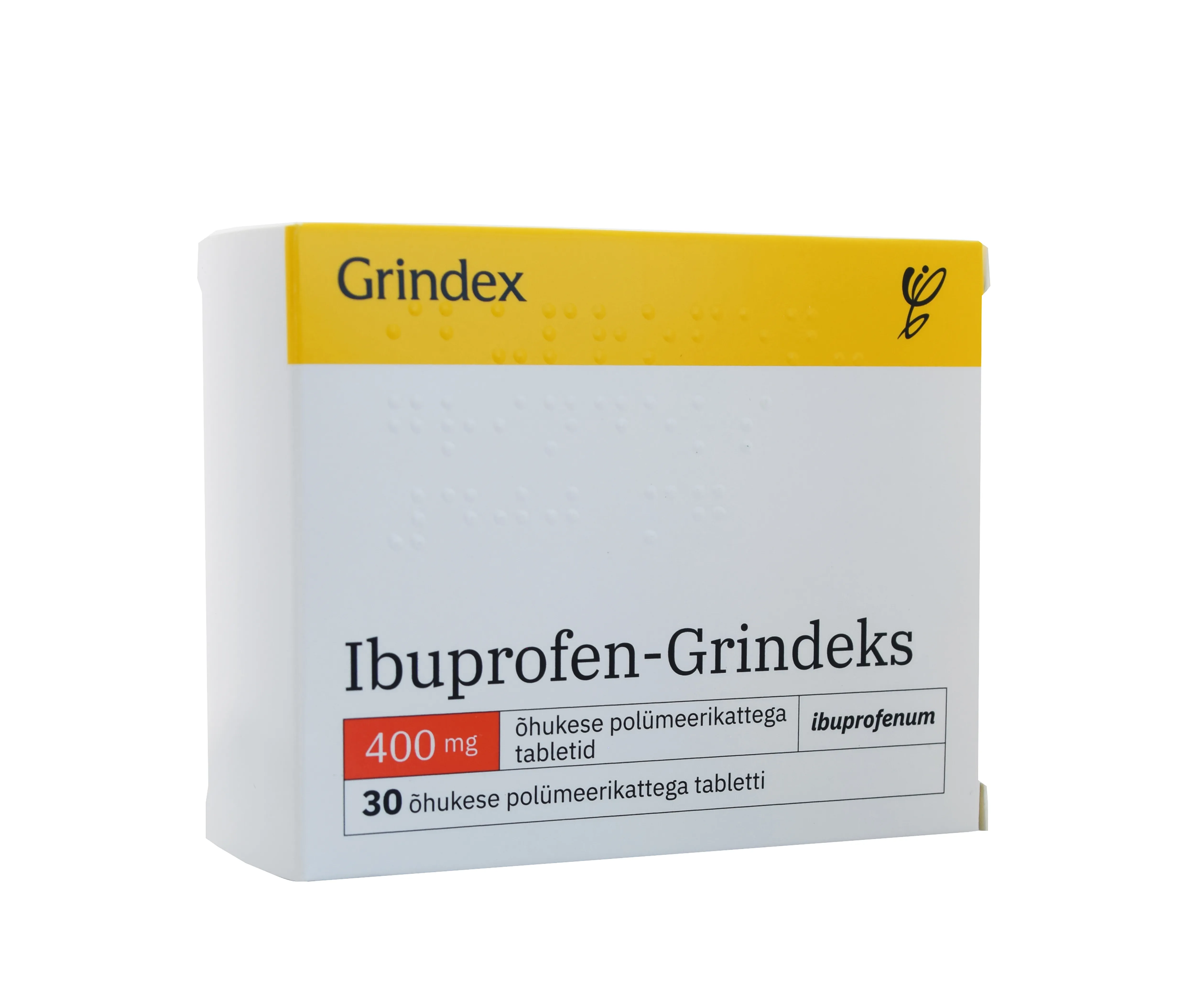 IBUPROFEN-GRINDEKS TBL 400MG N30 - Tootepilt 