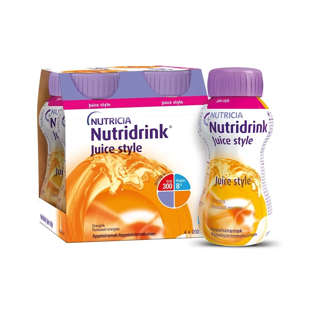 NUTRIDRINK JS MAHLALAADNE APELSINIMAITSELINE 200ML N4 - Tootepilt 