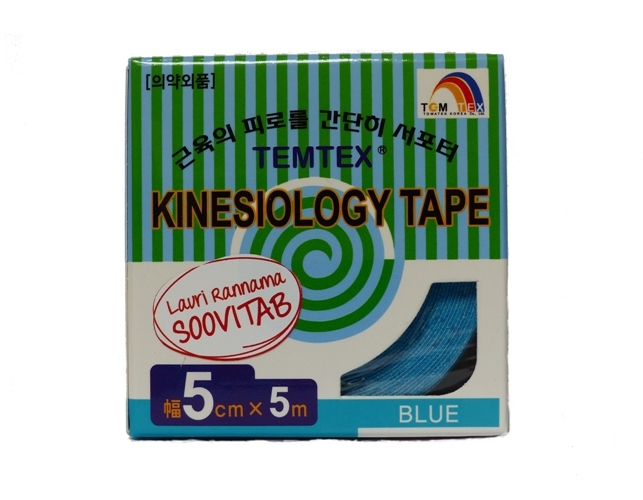 TEMTEX KINESIOLOOGILINE TEIP 5CMX5M SININE N1 - Tootepilt 