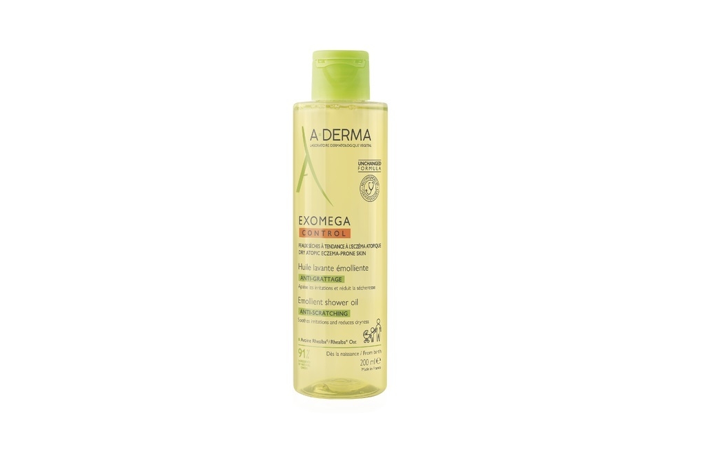 A-DERMA EXOMEGA CONTROL DUSHIÕLI ATOOPILISELE NAHALE 200ML - Tootepilt 