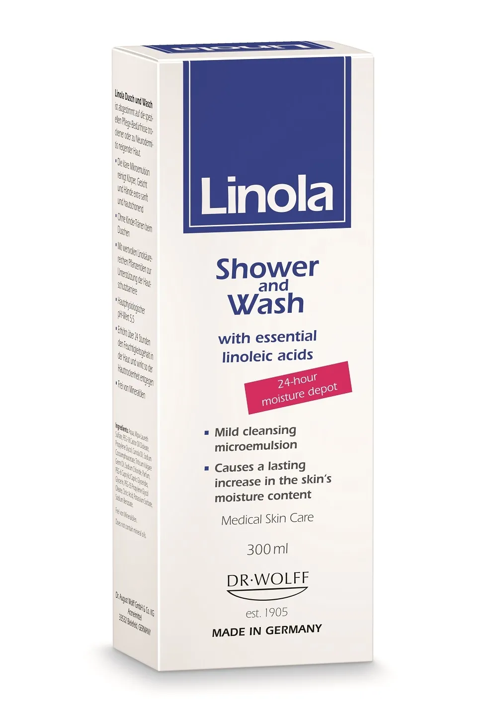 LINOLA DUSCH UND WASCH PESUGEEL 300ML - Tootepilt 