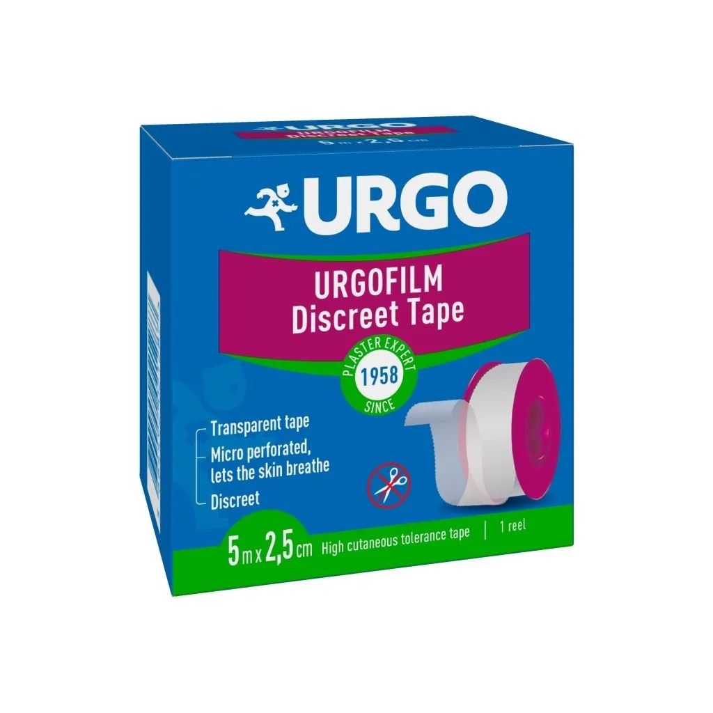 URGOFILM RULLPLAASTER 2,5CMX5M (LÄBIPAISTEV) - Tootepilt 