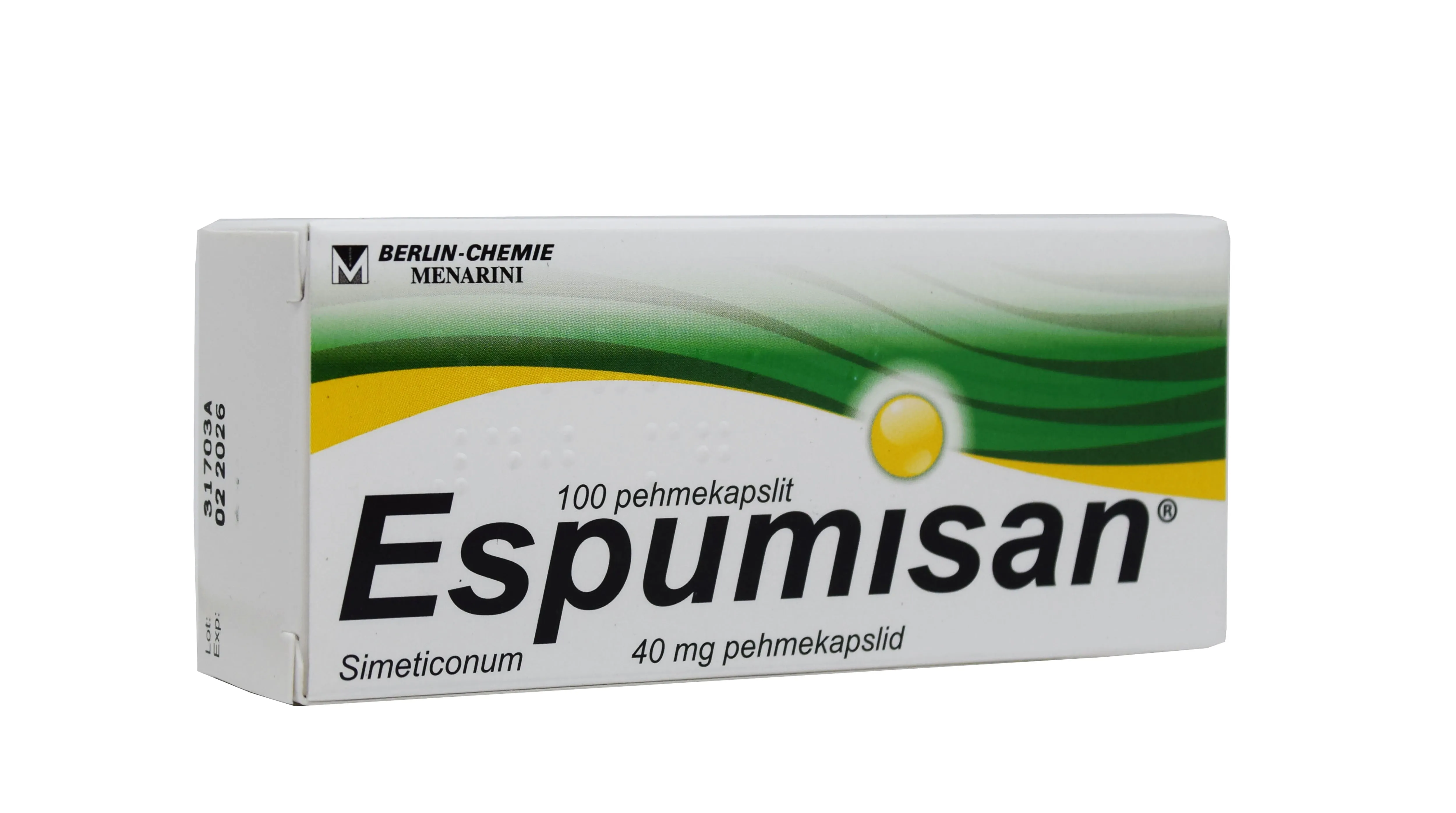 ESPUMISAN PEHMEKAPSEL 40MG N100 (TML) - Tootepilt 