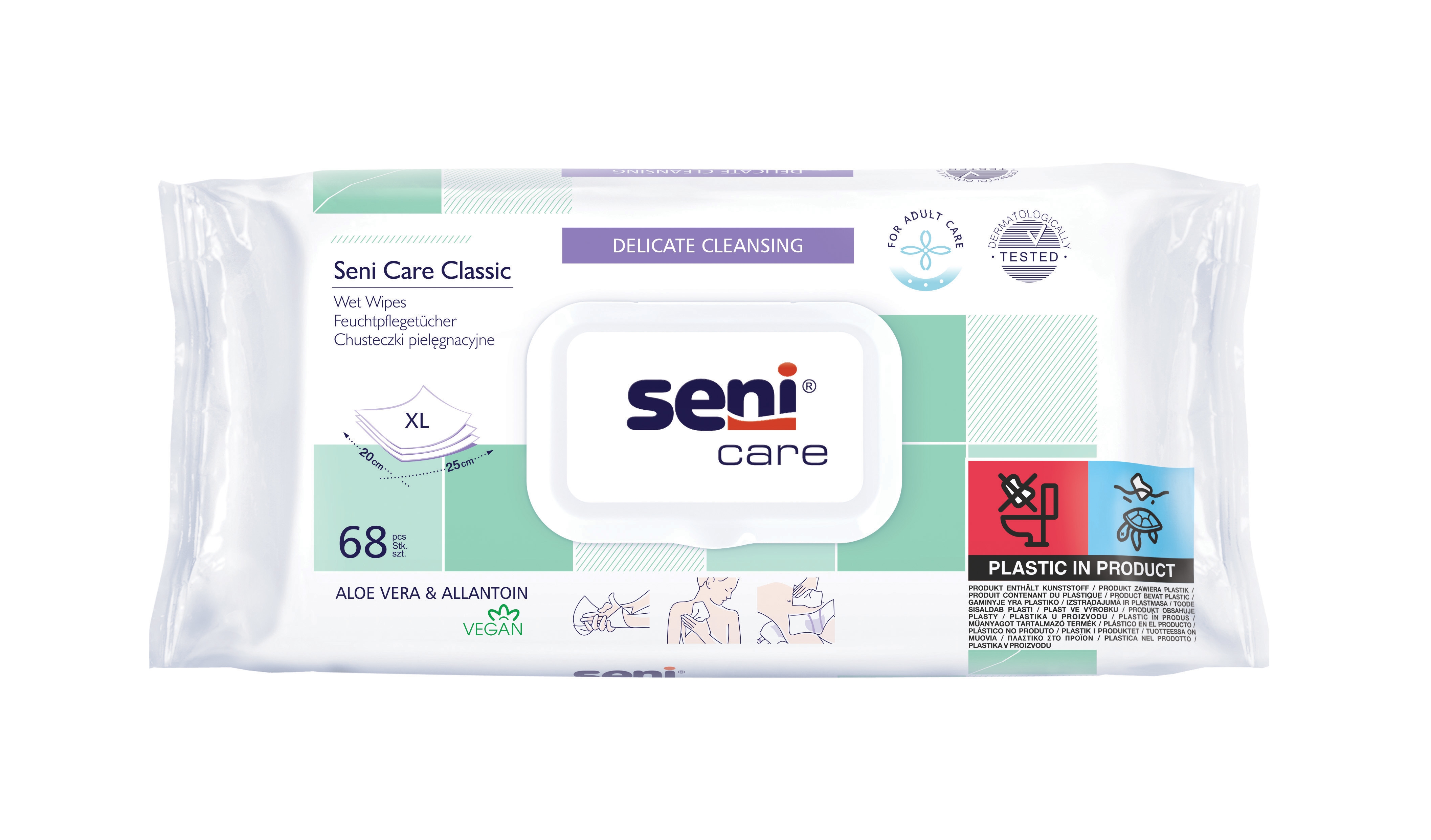 SENI CARE NIISKED SALVRÄTIKUD AALOEGA XL N68 - Tootepilt 