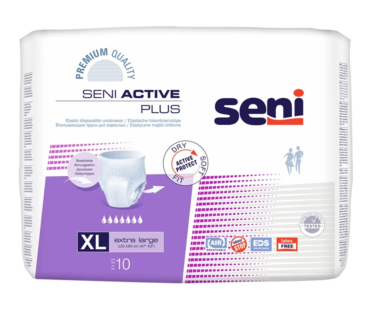 SENI ACTIVE PLUS IMAVAD PÜKSID XL 2000ML N10 - Tootepilt 
