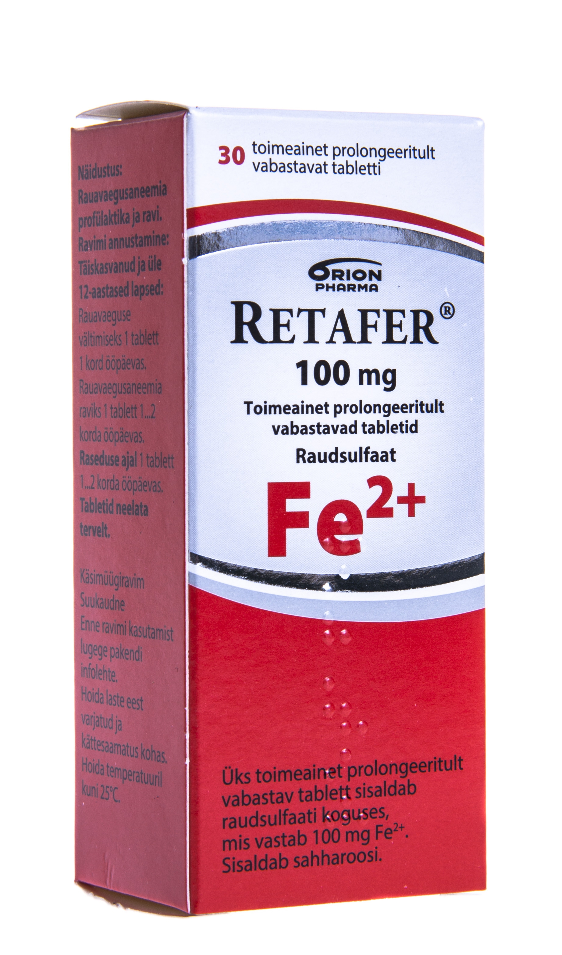RETAFER PROLONG TBL 100MG N30 - Tootepilt 