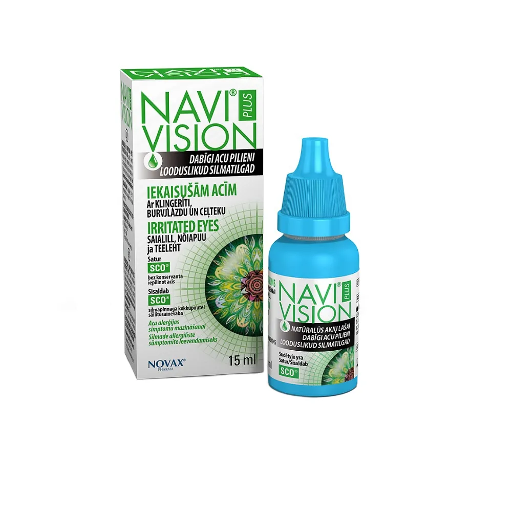 NAVI VISION PLUS IRRITATED EYES SILMATILGAD 15ML - Tootepilt 