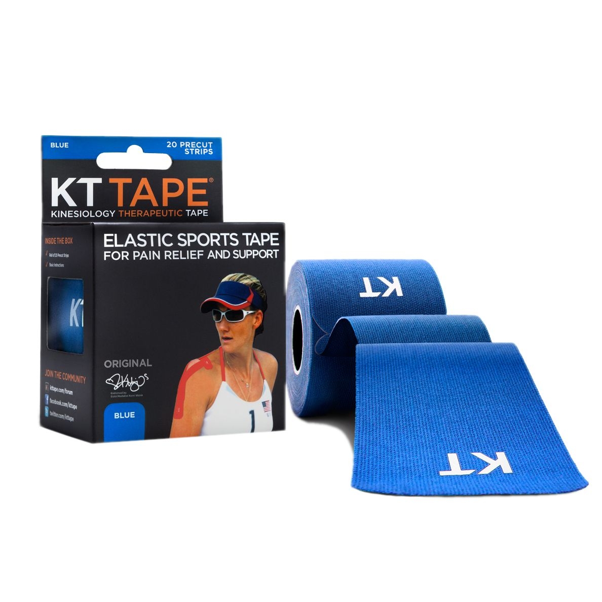 KT TEIP ORIGINAL (EELLÕIGATUD 5M, 20 STRIP) SININE - Tootepilt 