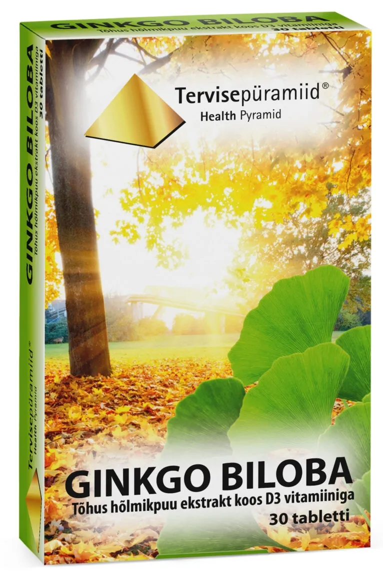 TERVISEPÜRAMIID GINKGO BILOBA TBL N30 - Tootepilt 