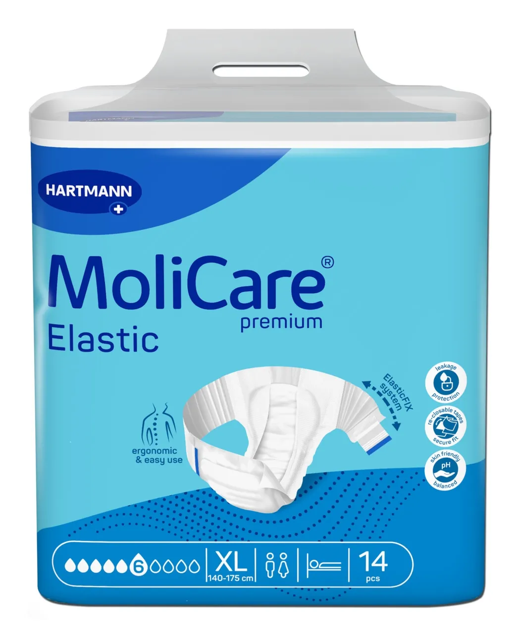 MOLICARE ELASTIC 6 TILKA XL N14 - Tootepilt 