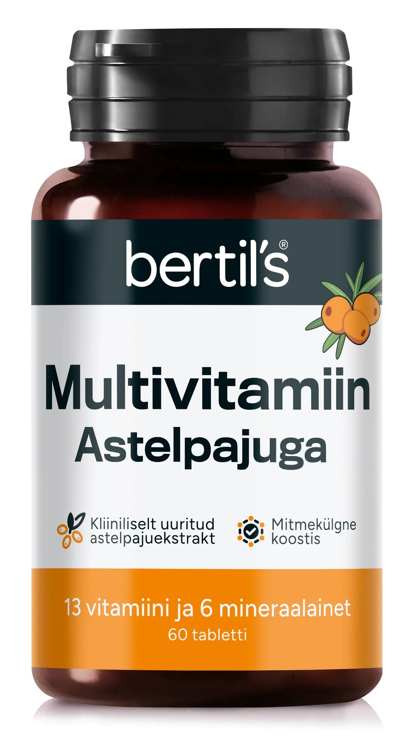 BERTILS MULTIVITAMIIN ASTELPAJUGA TBL N60 - Tootepilt 