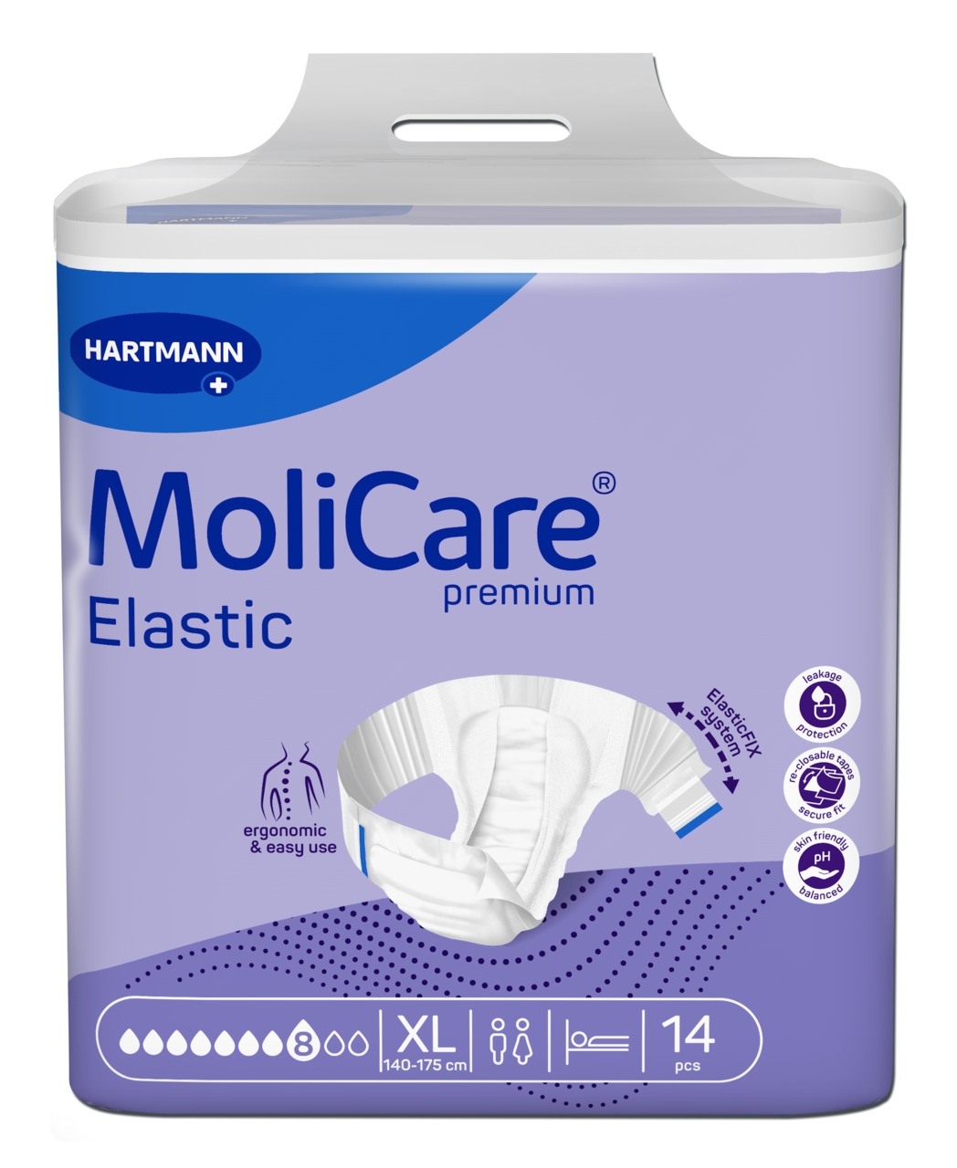 MOLICARE ELASTIC 8 TILKA XL N14 - Tootepilt 