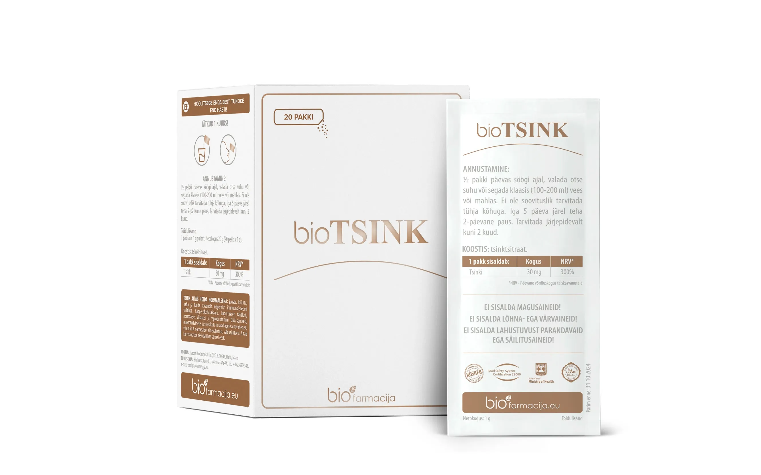 BIO TSINK 30MG PULBER N20 - Tootepilt 