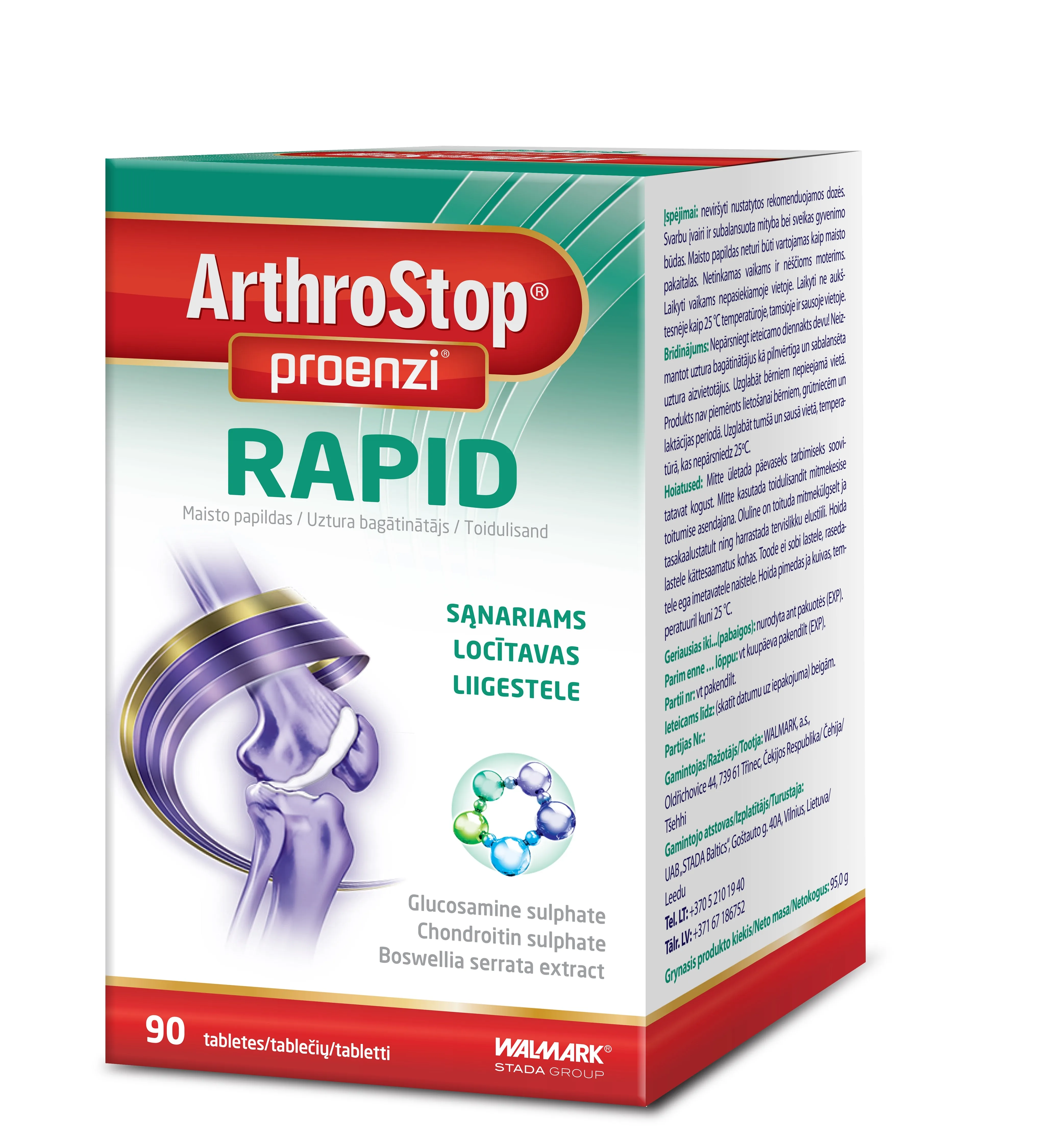 PROENZI ARTHROSTOP RAPID TBL N90 - Tootepilt 4