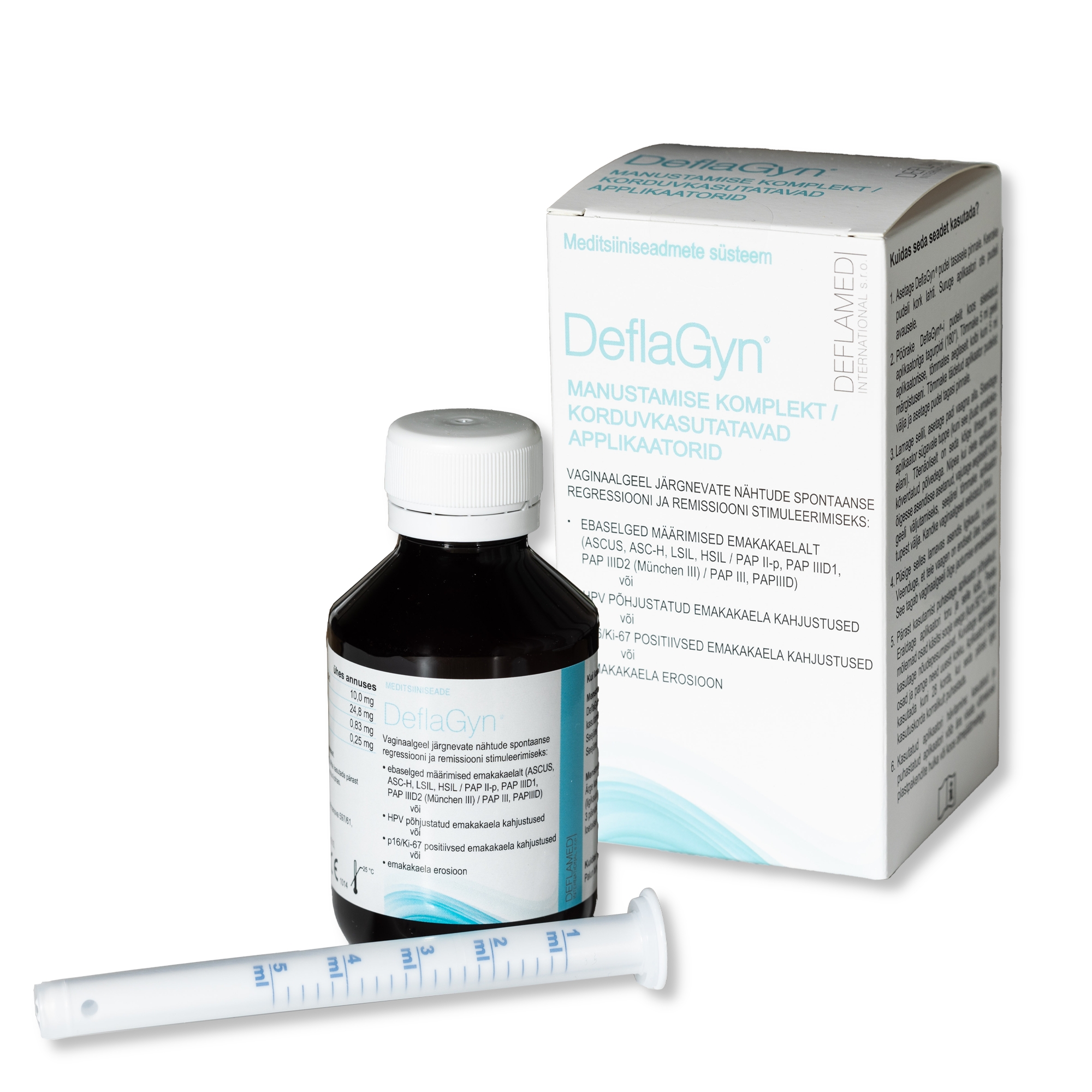 DEFLAGYN MANUSTAMISE KOMPLEKT 150ML/2 APLIKAATORIT - Tootepilt 