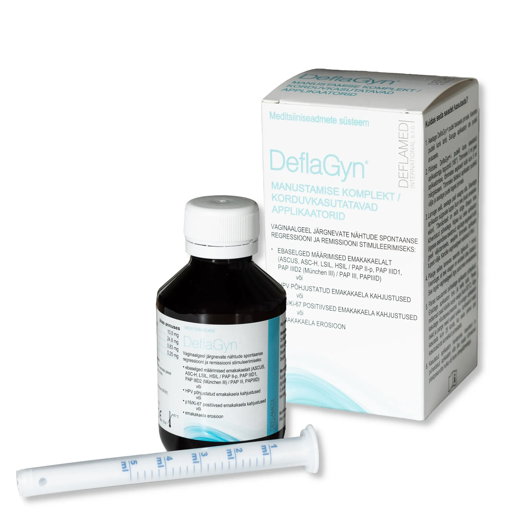 DEFLAGYN MANUSTAMISE KOMPLEKT 150ML/2 APLIKAATORIT - Tootepilt 