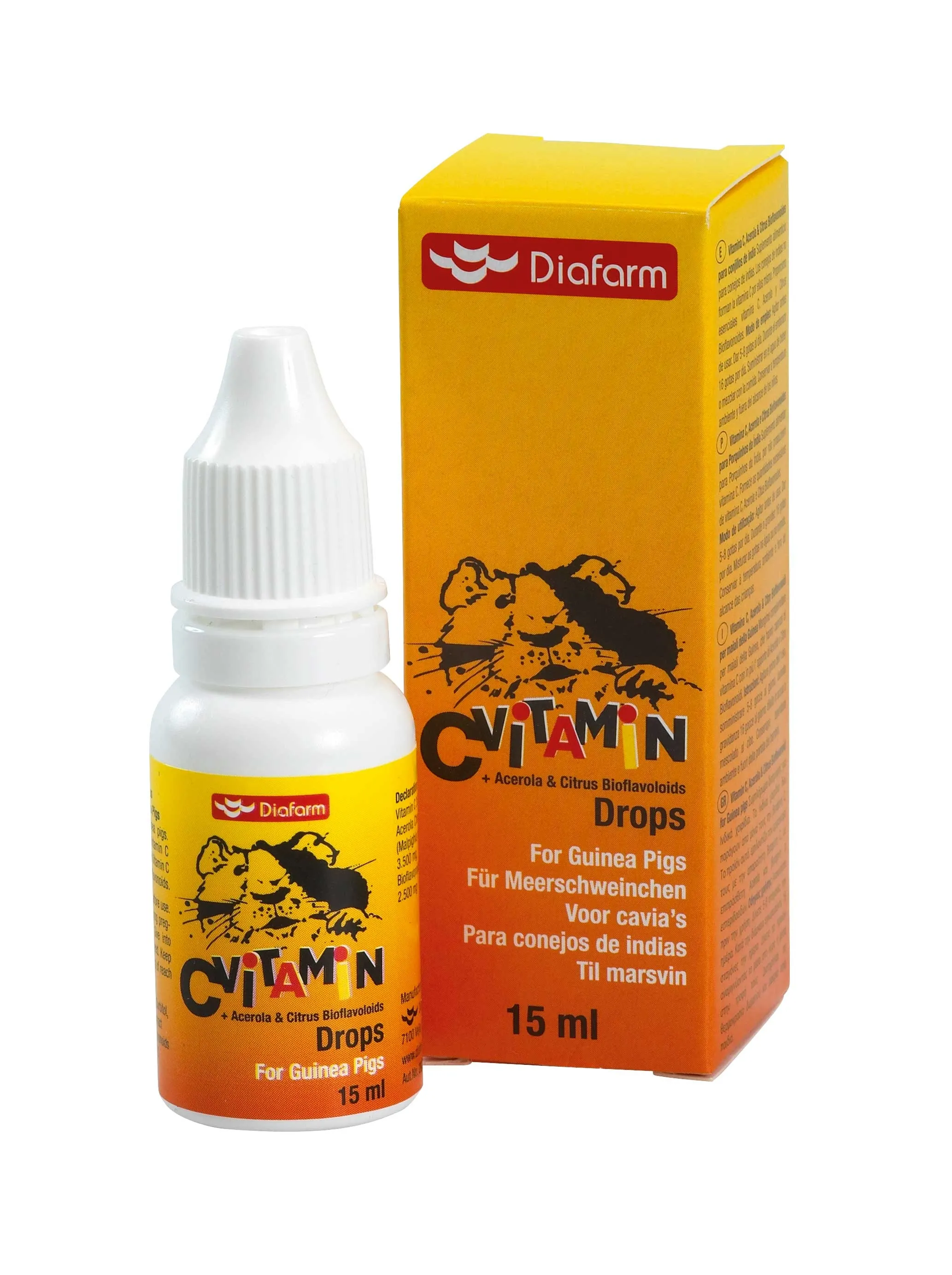 Diafarm vit.c/acerola&citrus biofl. täiendsööt merisigadele 15ml - Tootepilt 
