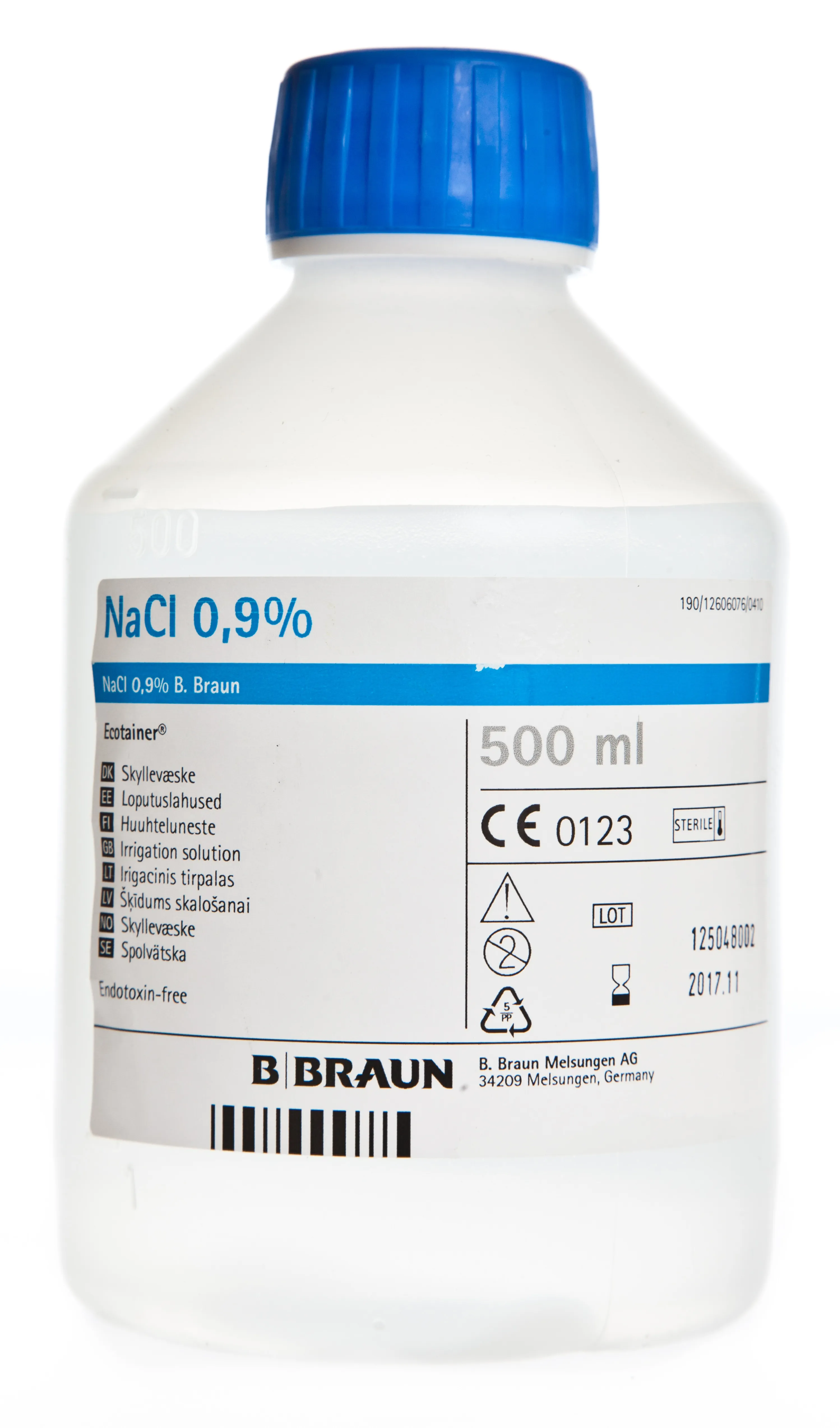 NATRII CHLORIDUM SOL 0,9% 500ML (LOPUTUSLAHUS) (B.B.) - Tootepilt 