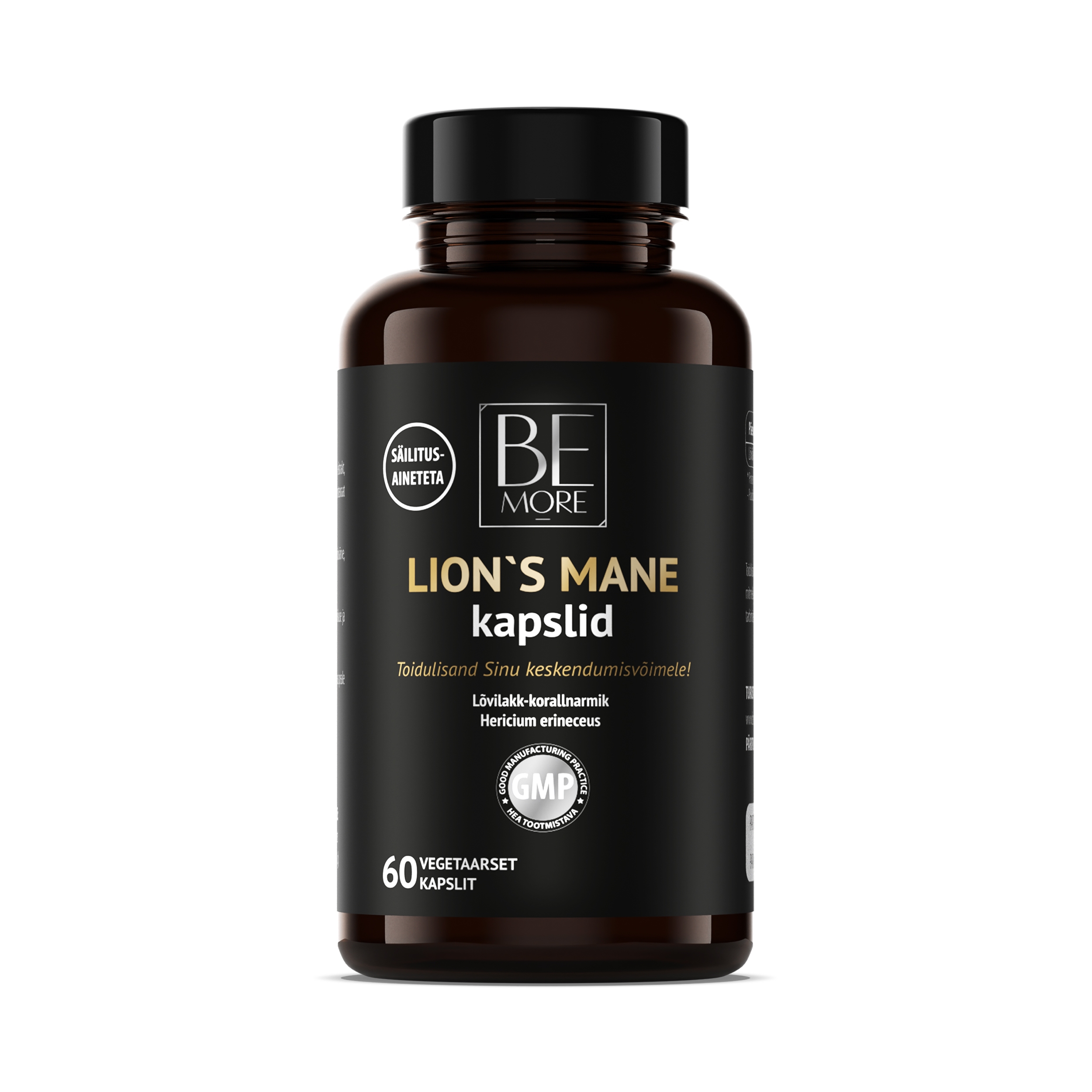 BE MORE LION`S MANE KAPSLID N60 - Tootepilt 