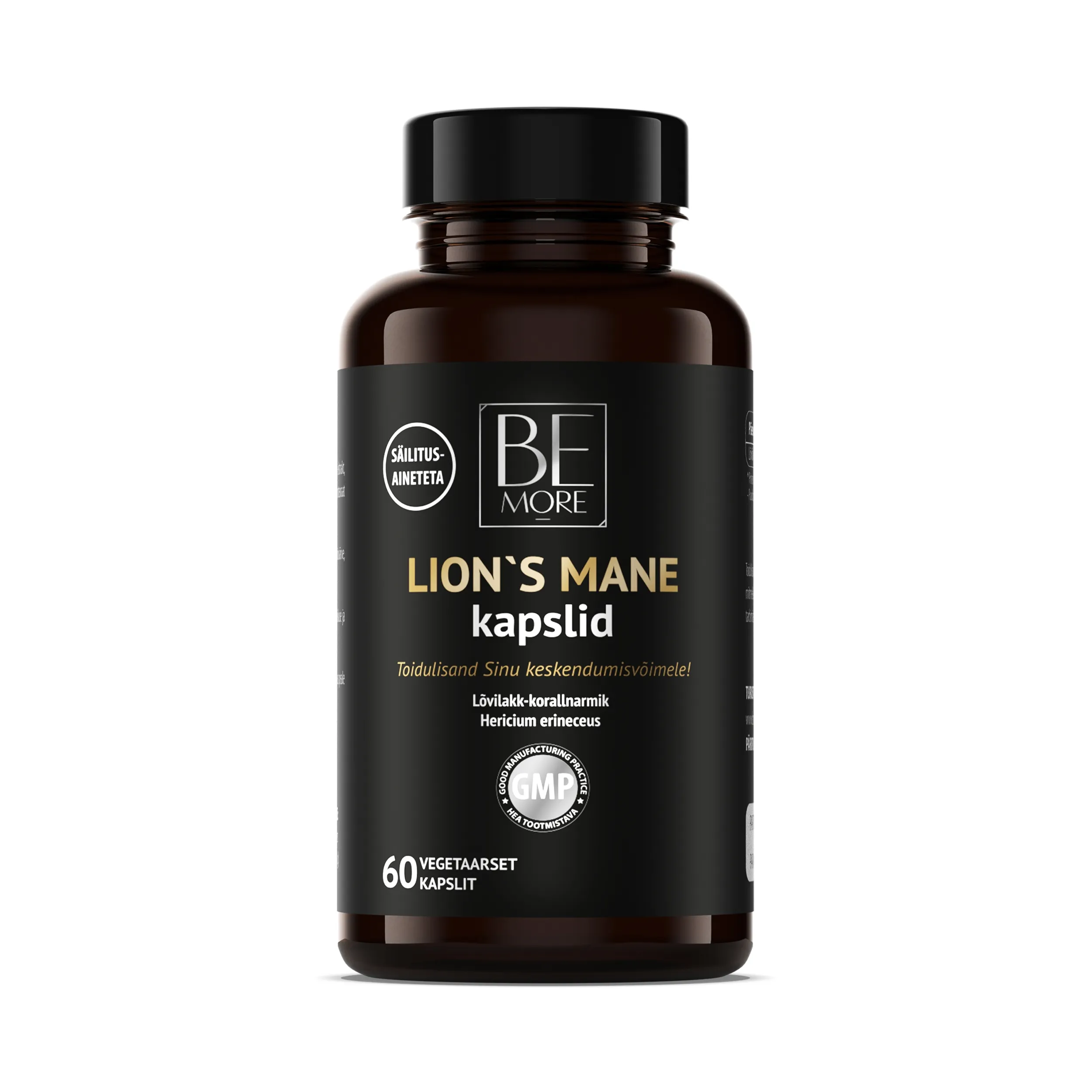 BE MORE LION`S MANE KAPSLID N60 - Tootepilt 