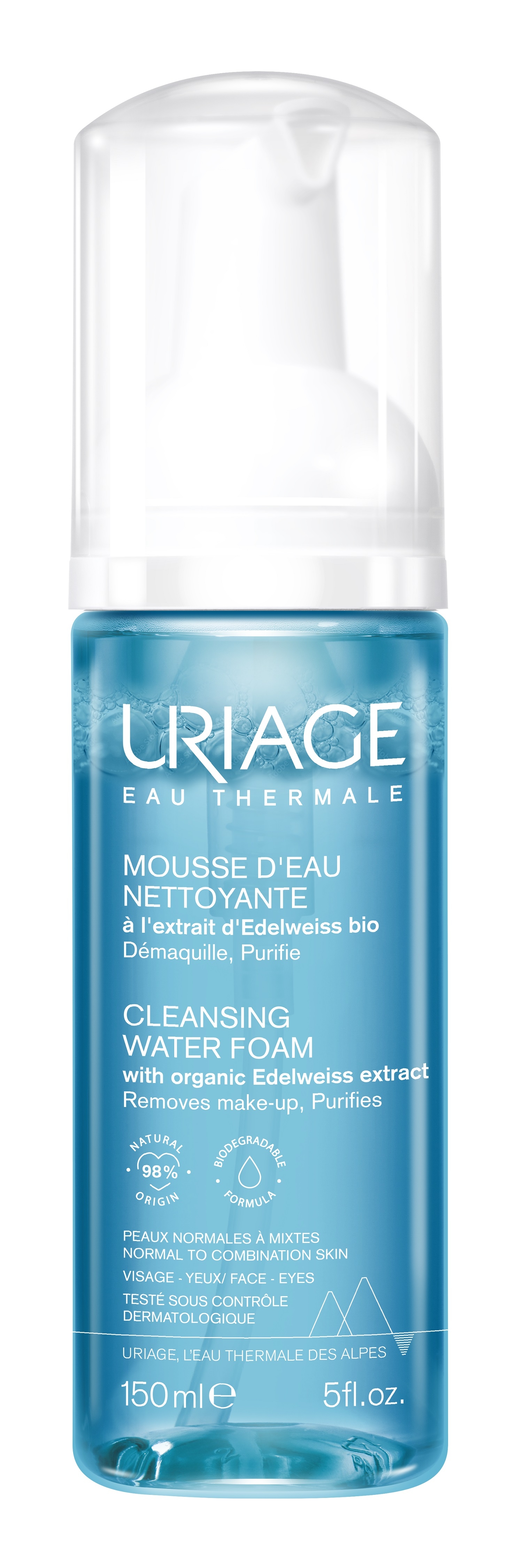 URIAGE NÄOPUHASTUSVAHT 150ML - Tootepilt 