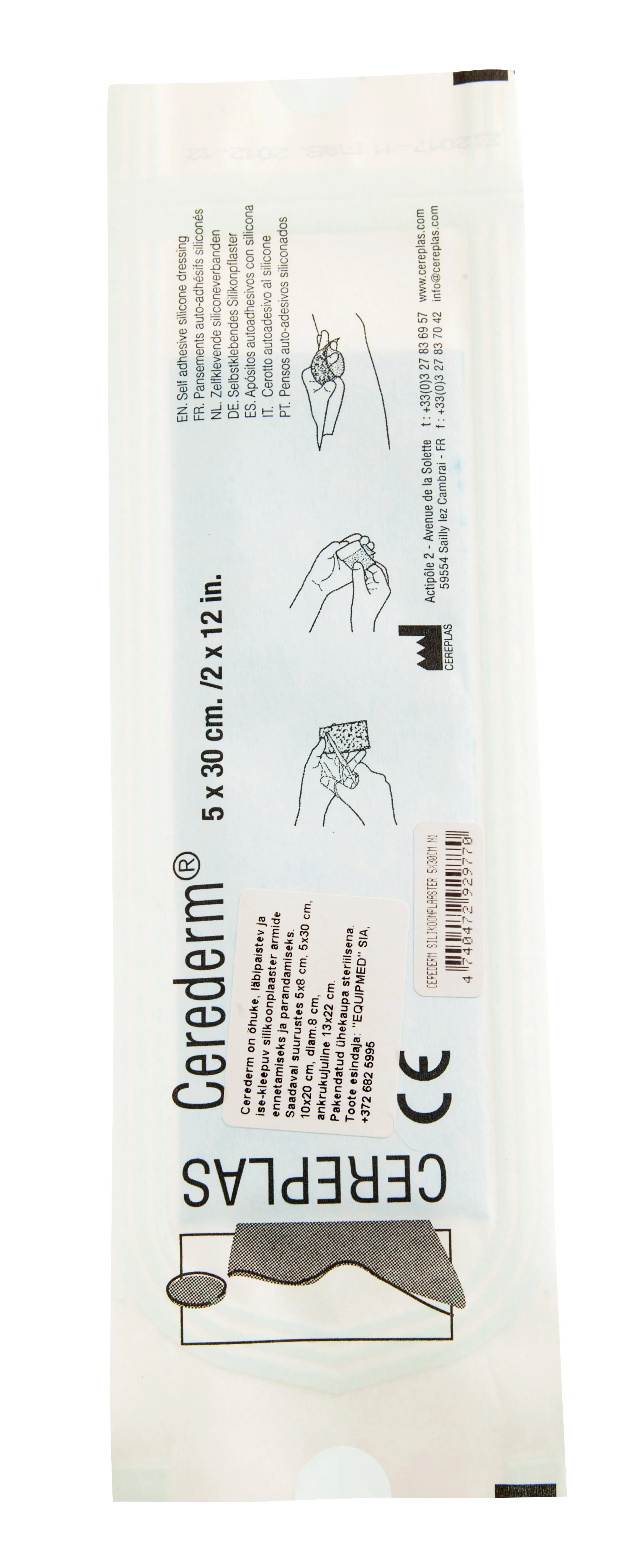 CEREDERM SILIKOONPLAASTER 5X30CM N1 - Tootepilt 