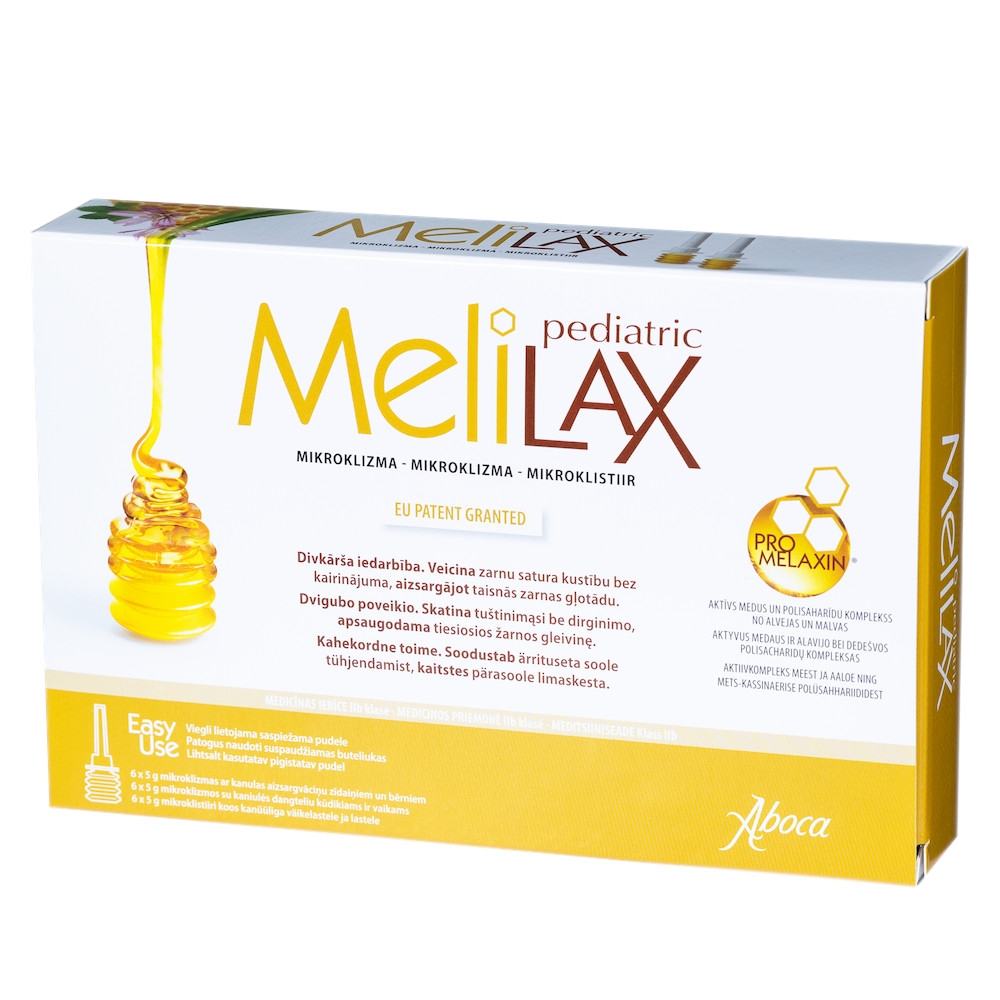 MELILAX PEDIATRIC MIKROKLISTIIR 5G N6 - Tootepilt 