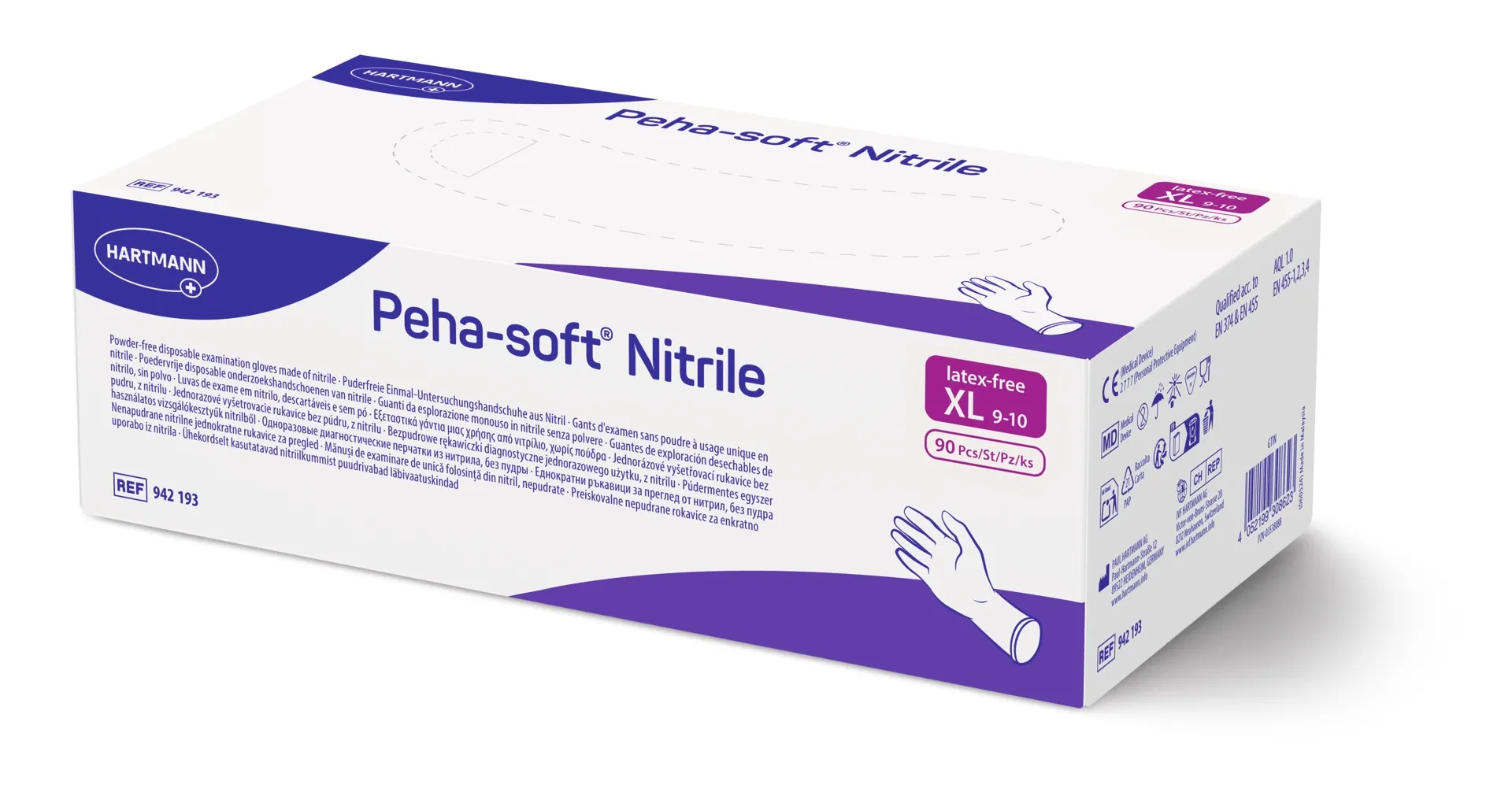 PEHA-SOFT KINDAD NITRILE PUUDRIVABAD XL N90 - Tootepilt 