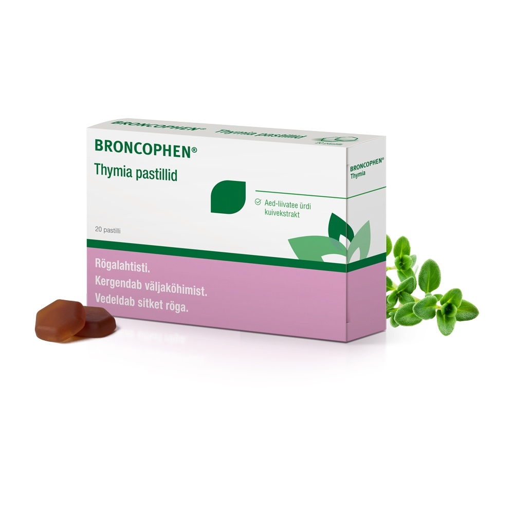 BRONCOPHEN THYMIA PASTILLID 59,5MG N20 - Tootepilt 
