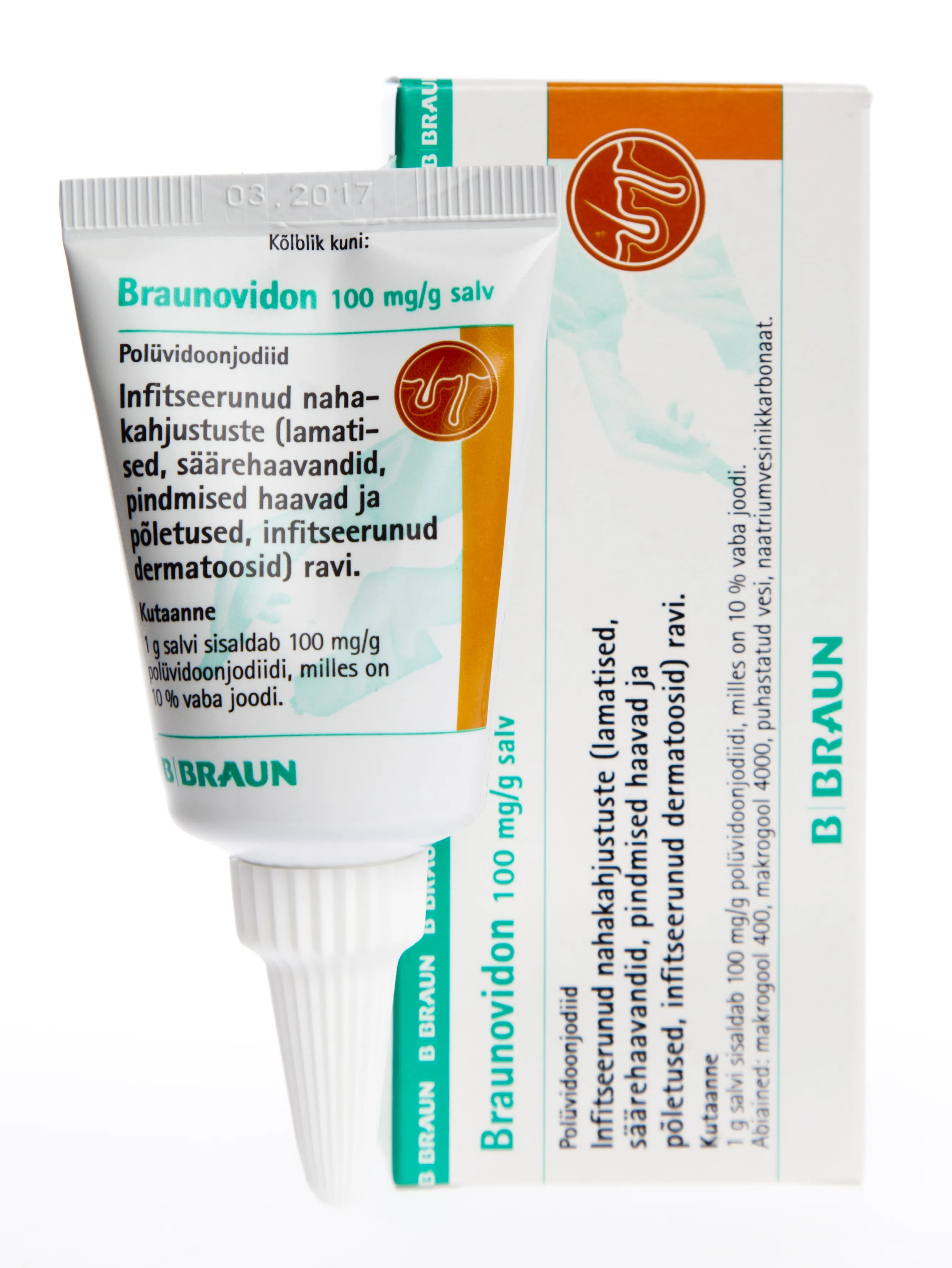 BRAUNOVIDON SALV 100MG/G 20G - Tootepilt 