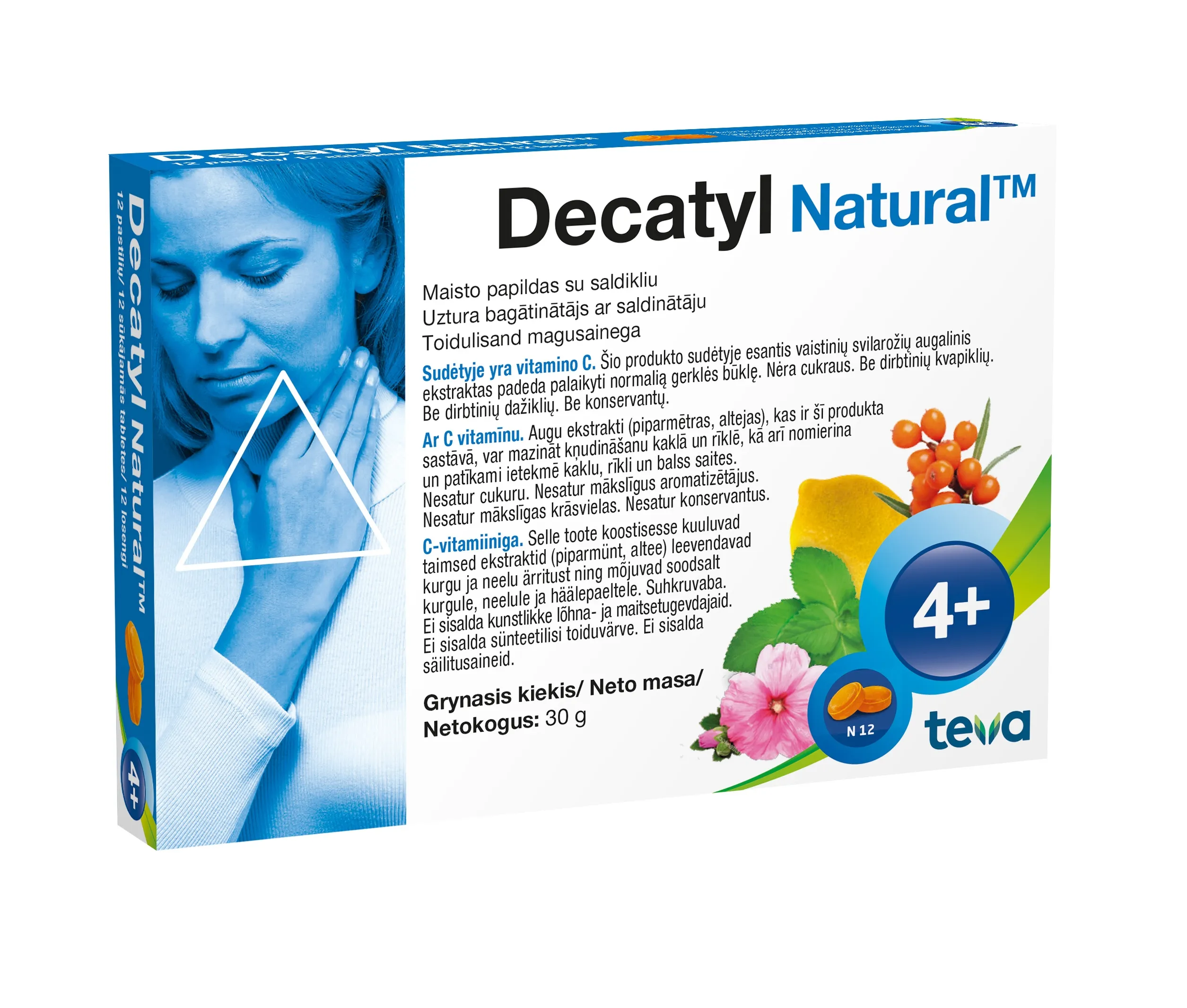 DECATYL NATURAL LOSENG N12 - Tootepilt 