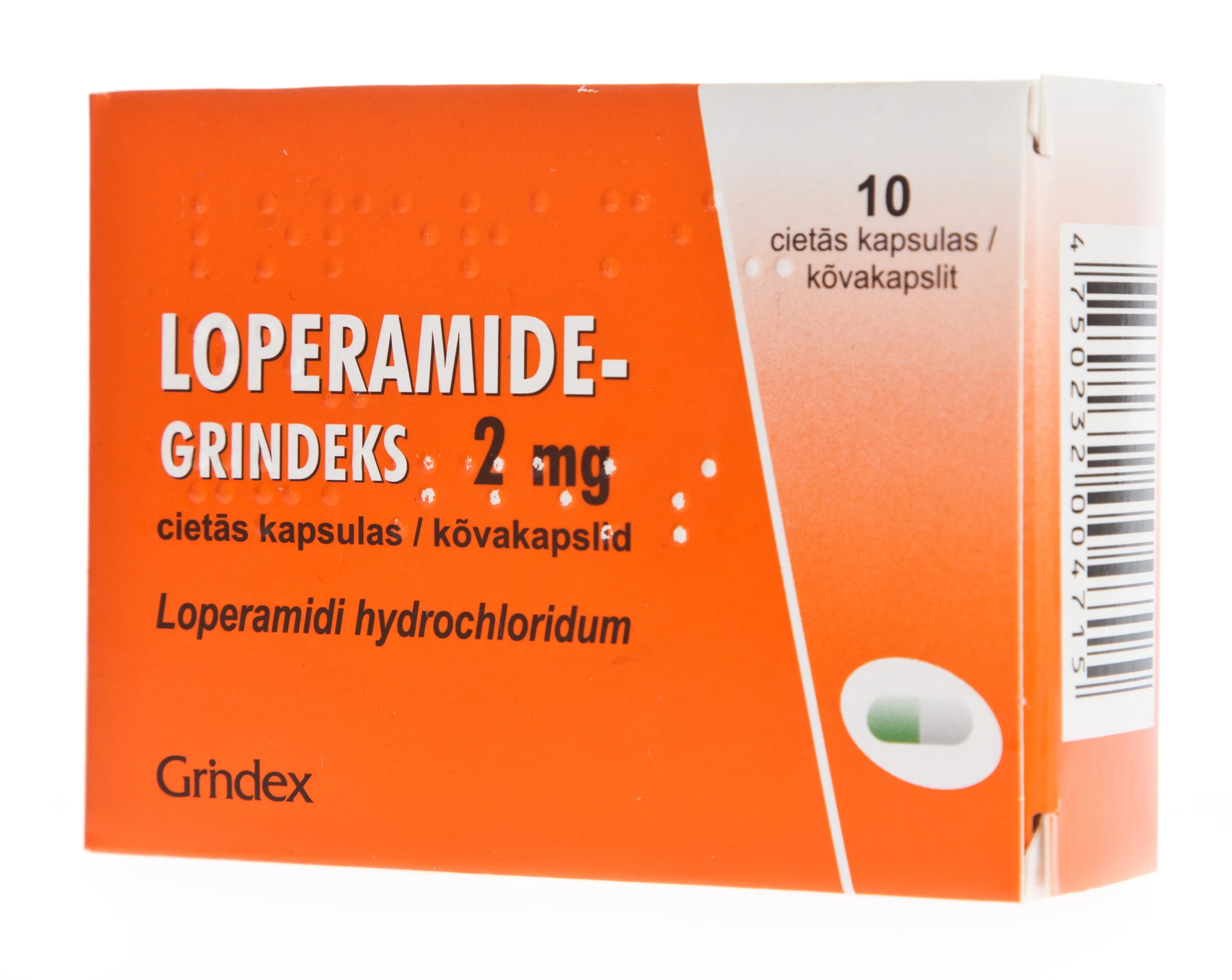 LOPERAMIDE-GRINDEKS CAPS 2MG N10 - Tootepilt 
