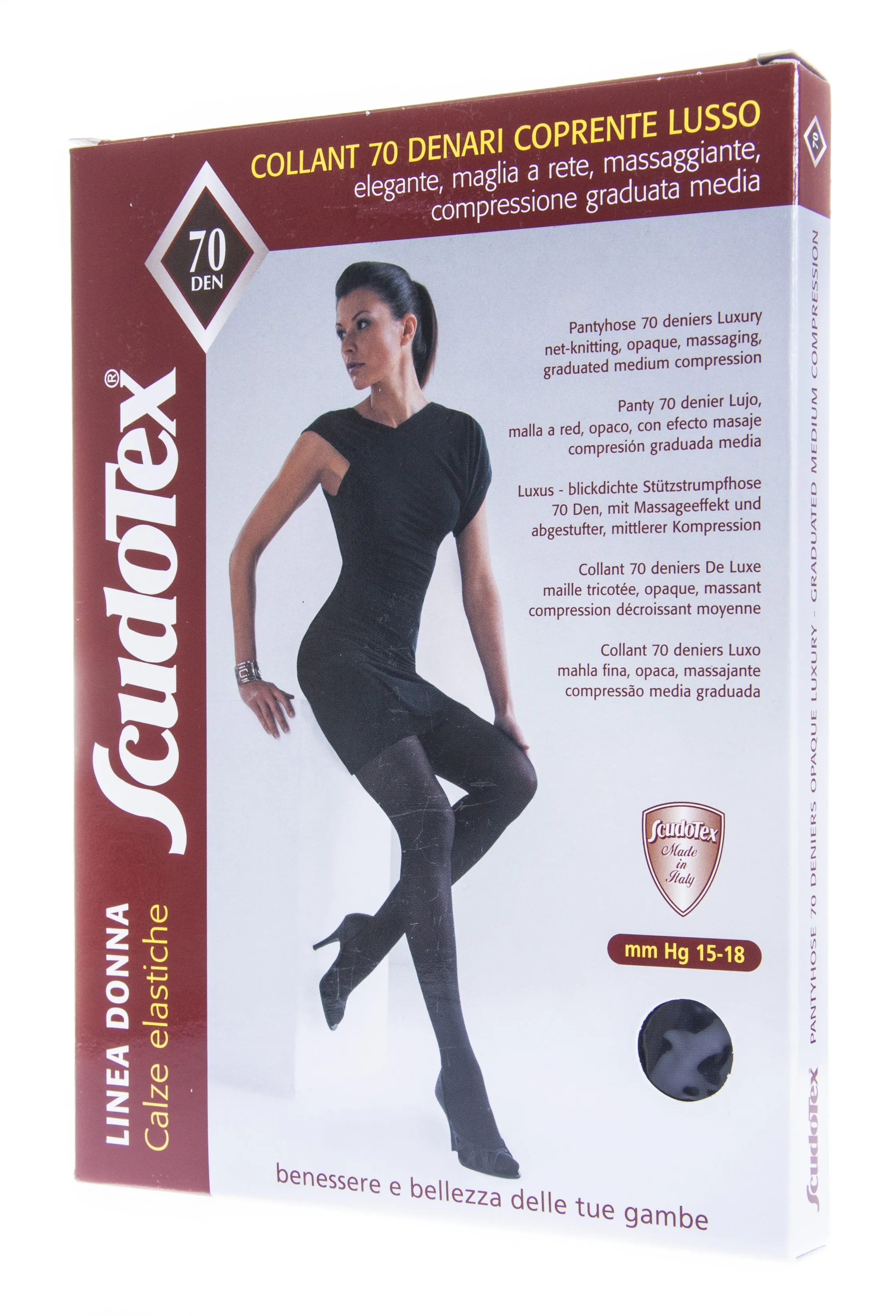 SCUDOTEX SUKKPÜKSID MIKROFIIBER 70DEN T2 NERO - Tootepilt 