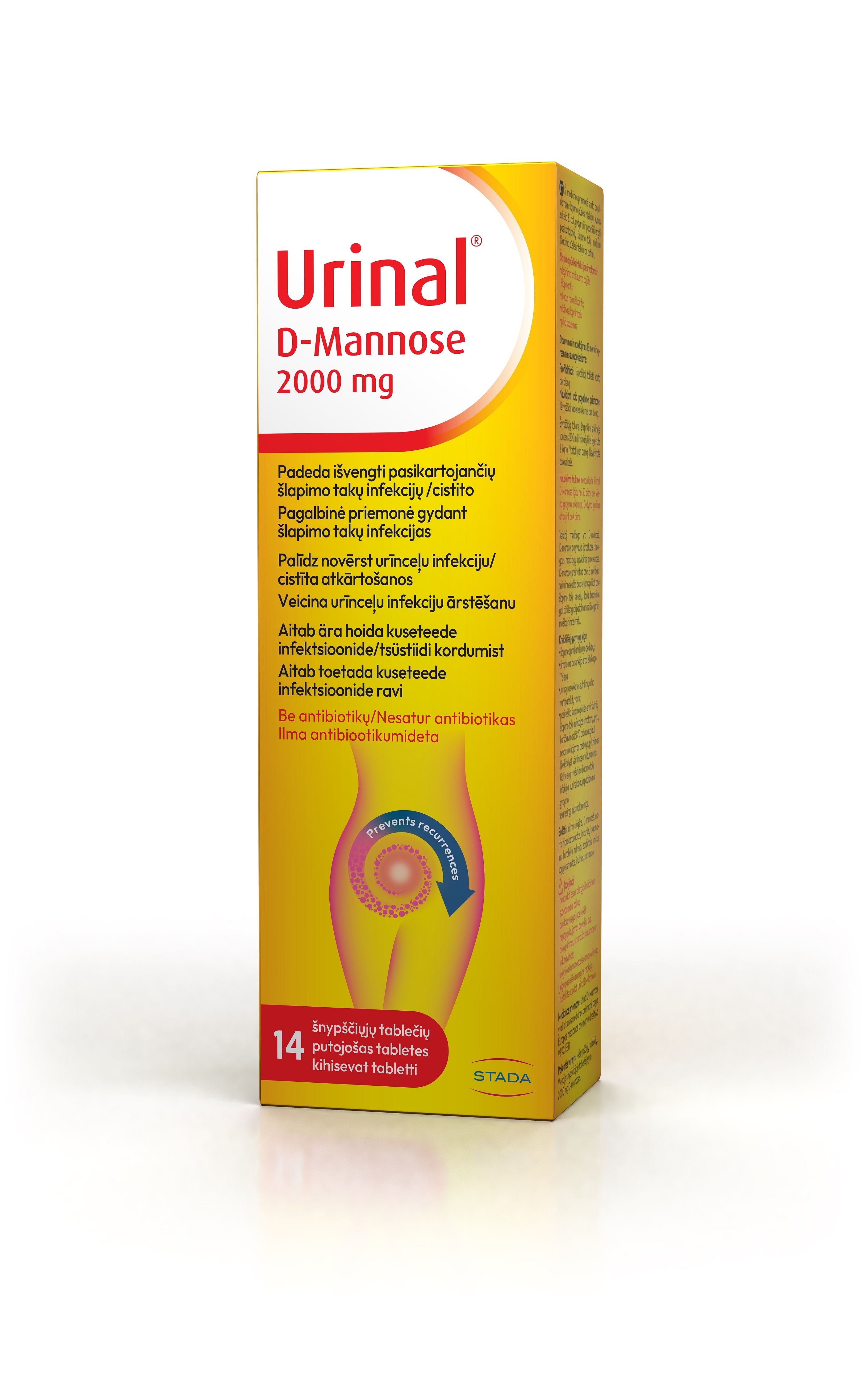 URINAL D-MANNOSE LAHUSTUVAD TBL N14 - Tootepilt 