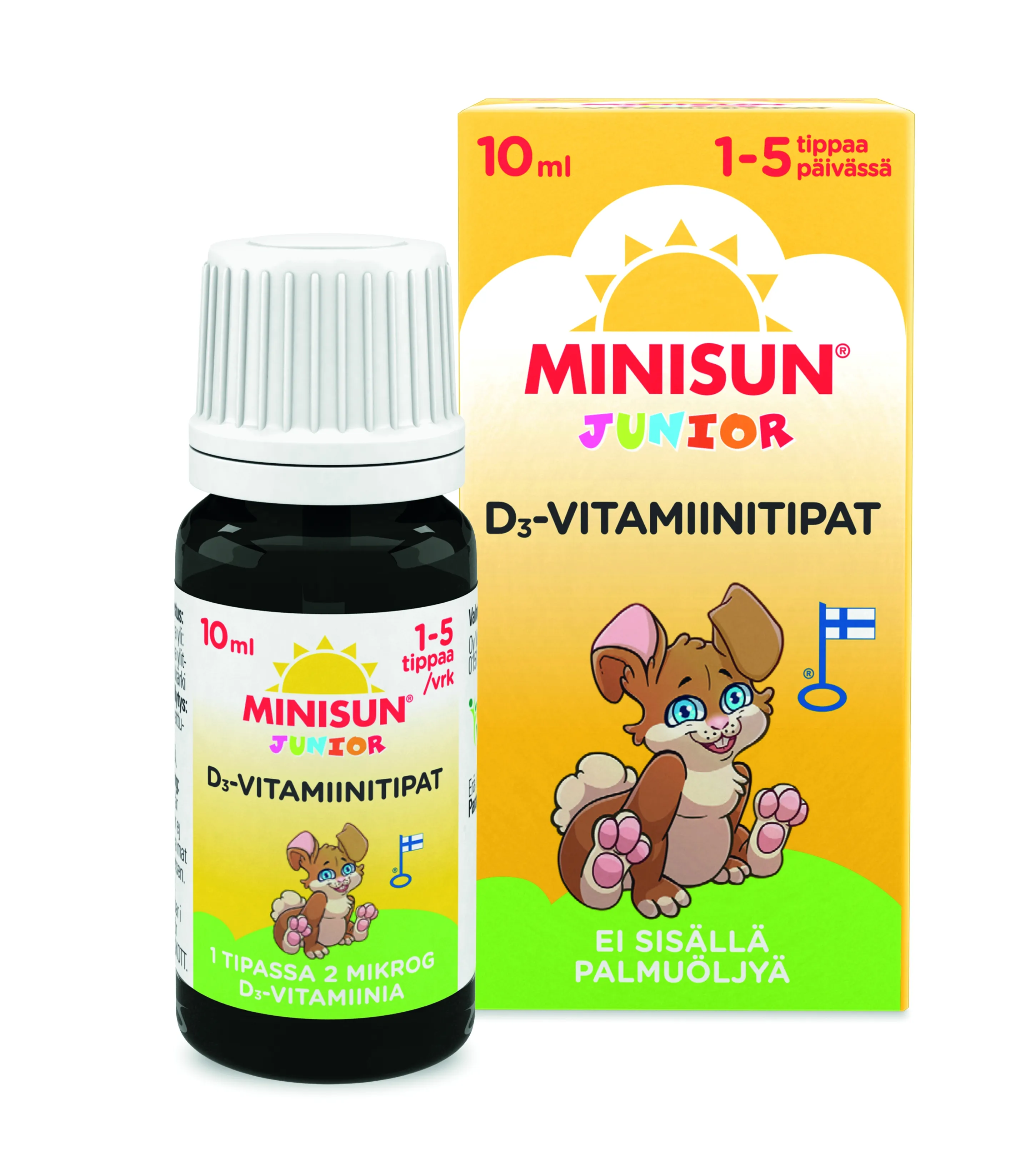 MINISUN JUNIOR VITAMIIN D TILGAD 10ML - Tootepilt 
