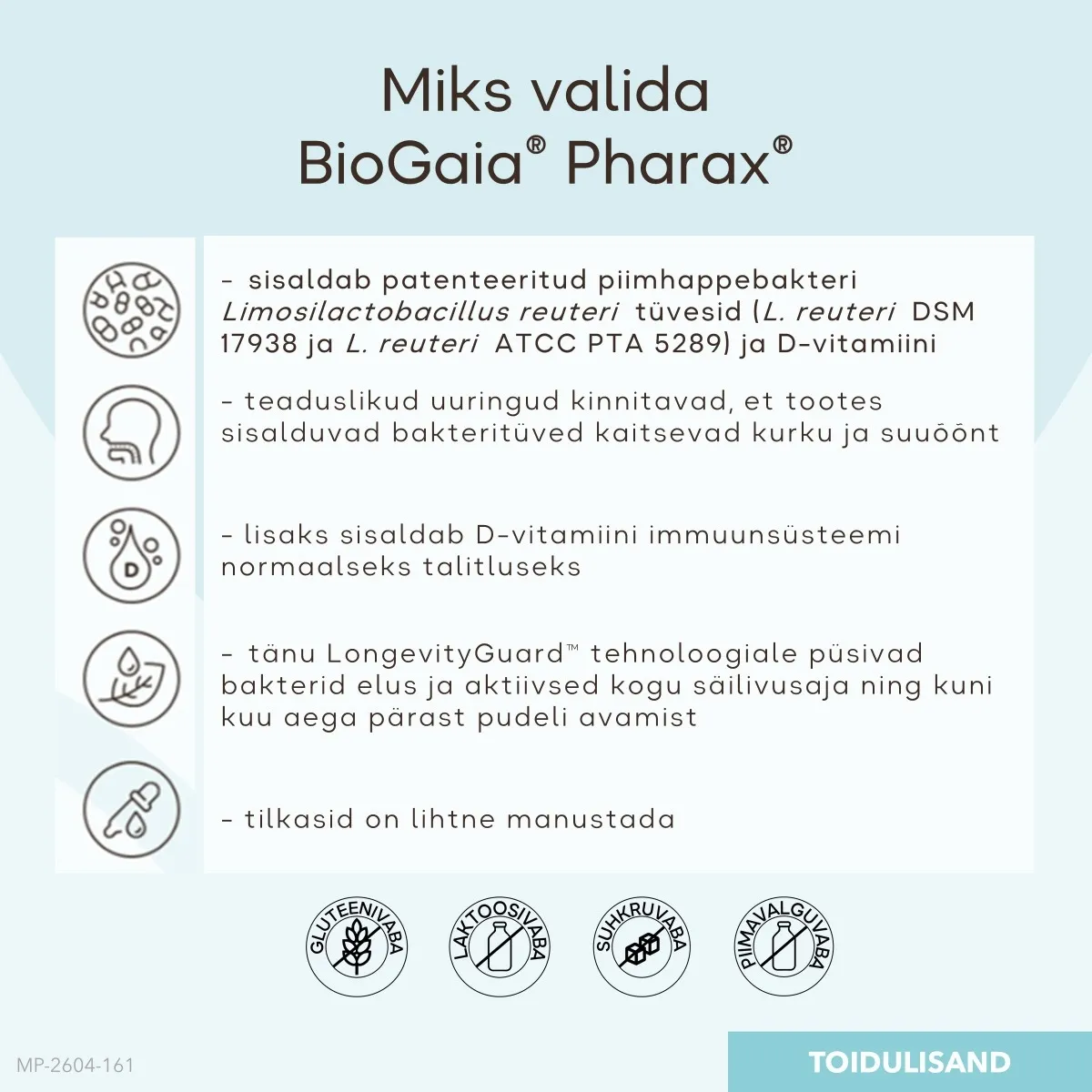 BIOGAIA PHARAX TILGAD 5ML - Tootepilt 5